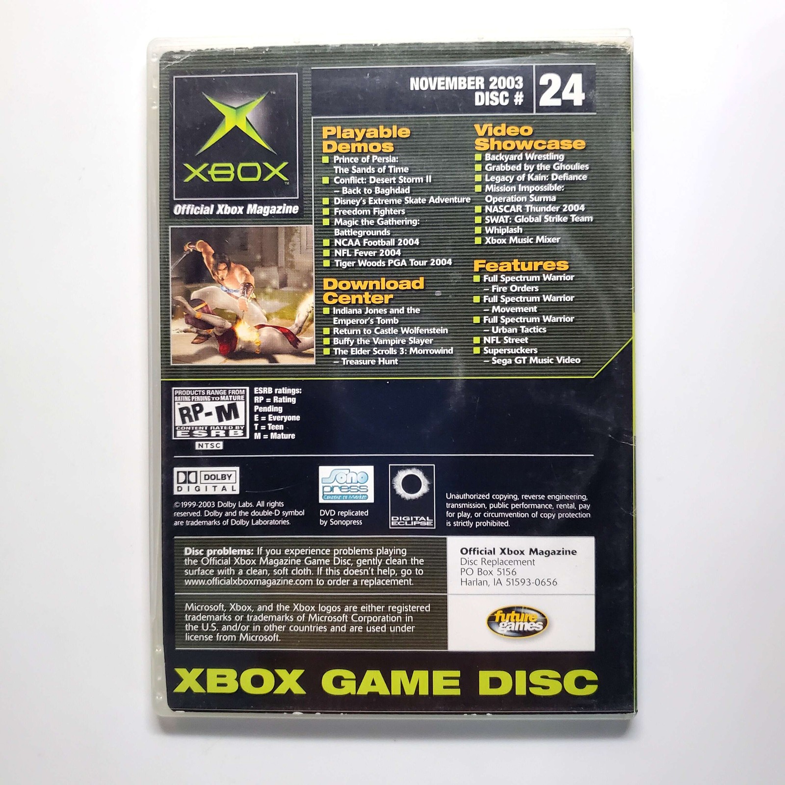 (Demo Disc, Full Games Not Included) Official Xbox Magazine Demo Disc 24
