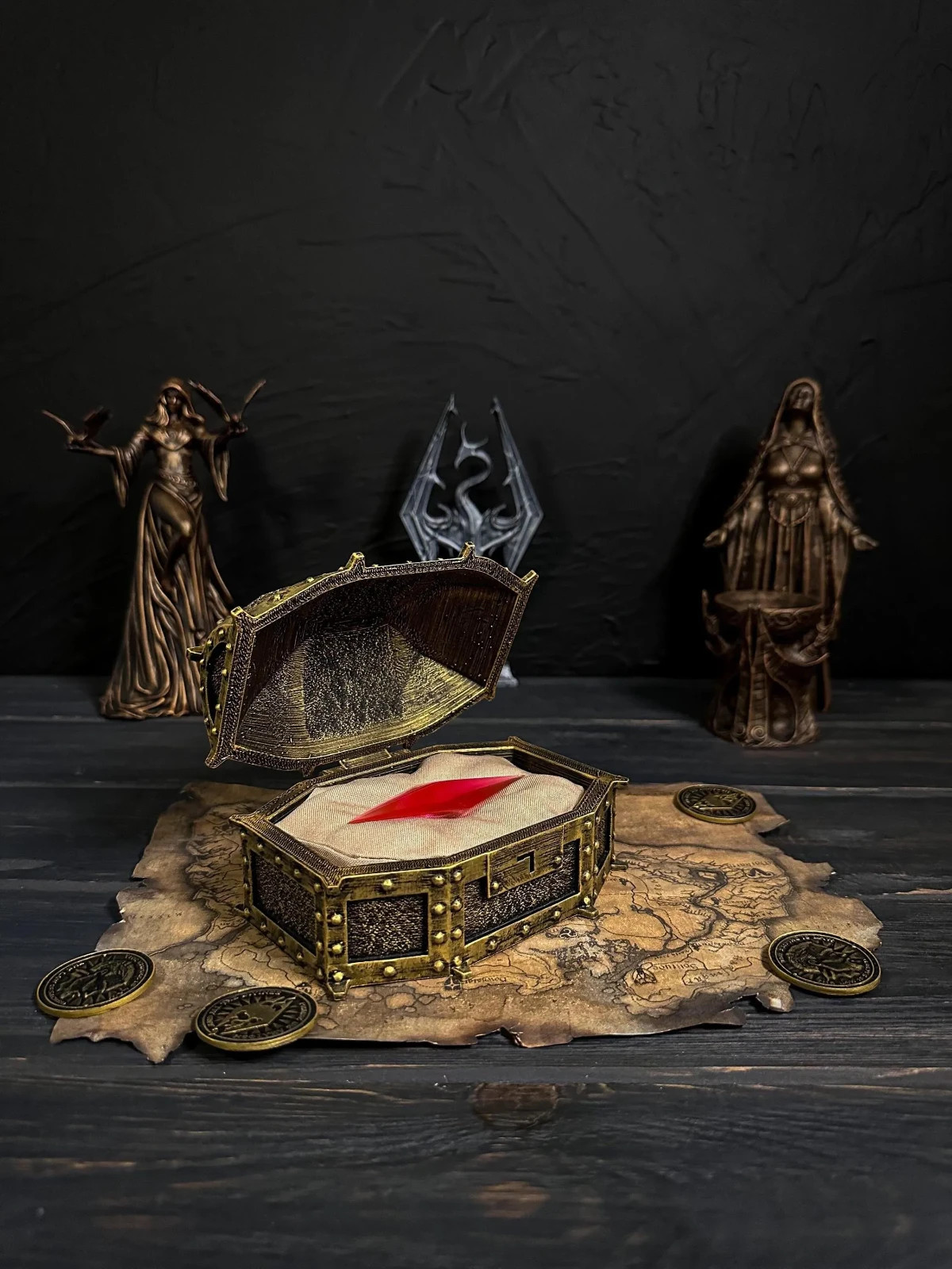 Skyrim Stone of Barenziah, Collector’s Chest & Stone, Elder Scrolls Gift