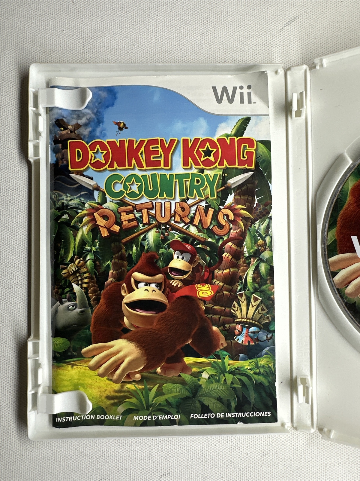 Donkey Kong Country Returns Nintendo Wii 2010 With Manual Free Shipping