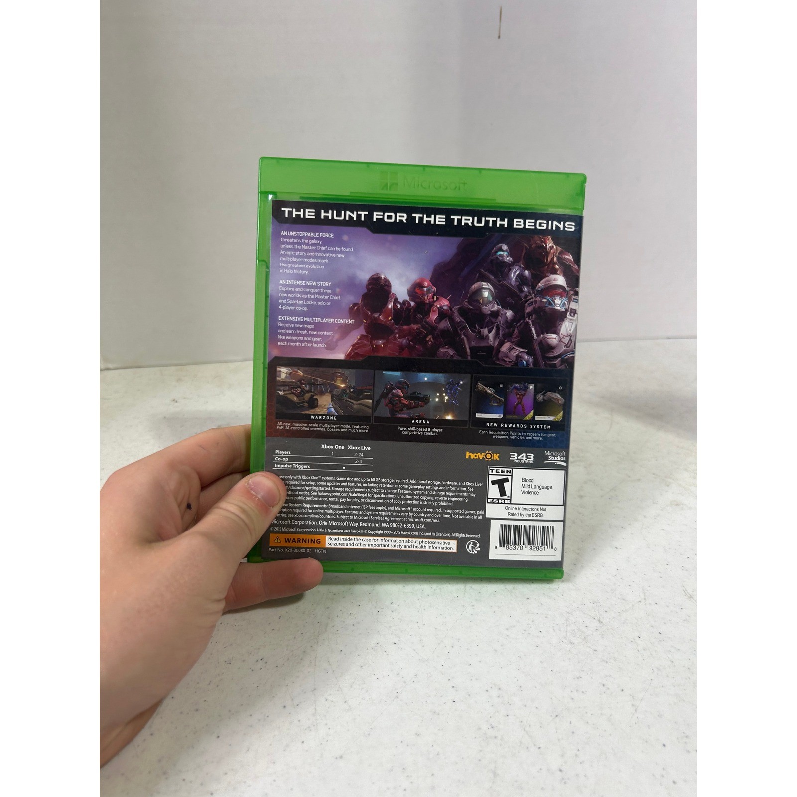 Halo 5 Guardians Xbox One Microsoft 343 Industries First Person Shooter Game