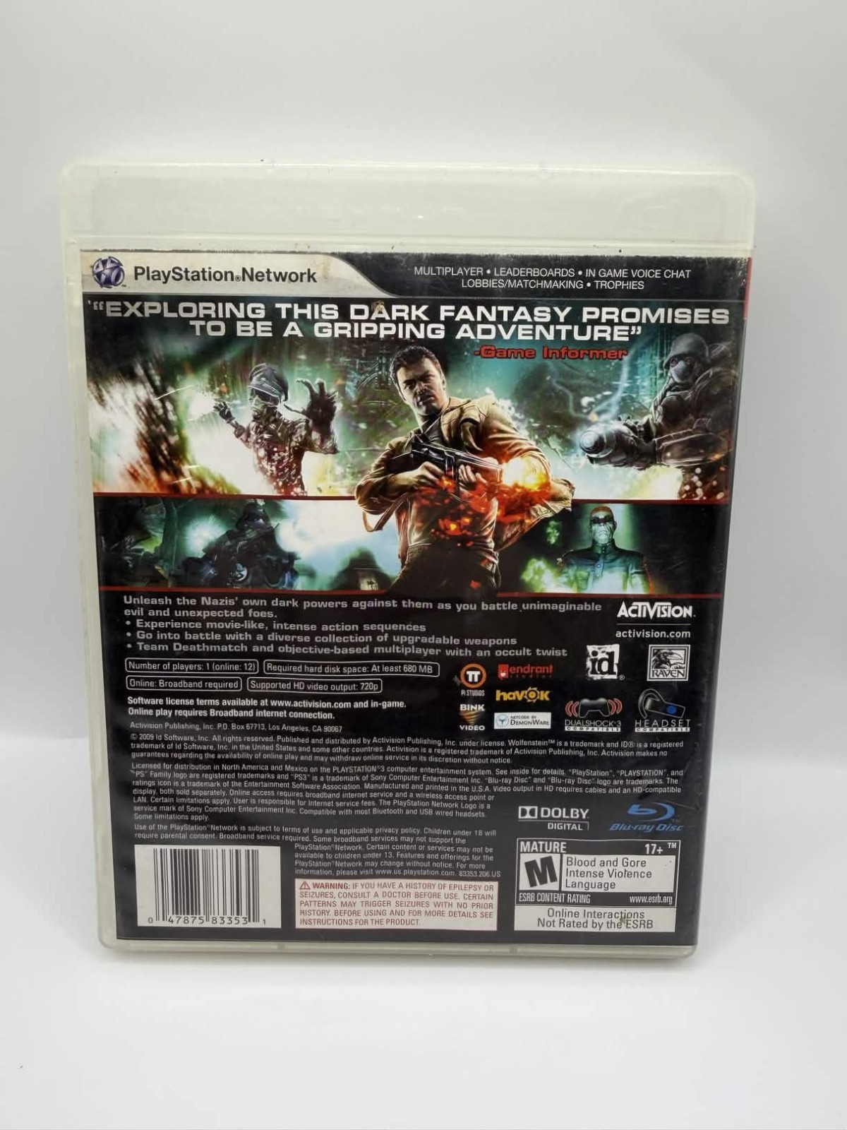 Wolfenstein (Sony PlayStation 3, 2009)