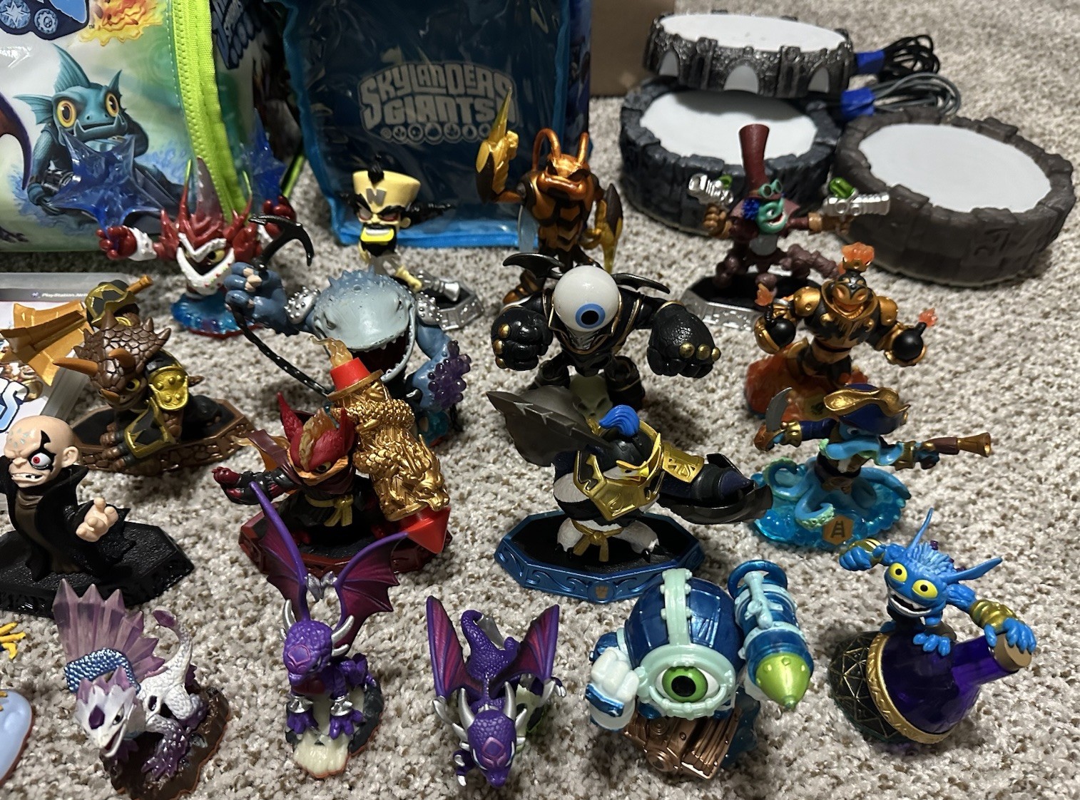 Activision Skylanders Figures Bulk Lot Crystals, Figures, and More
