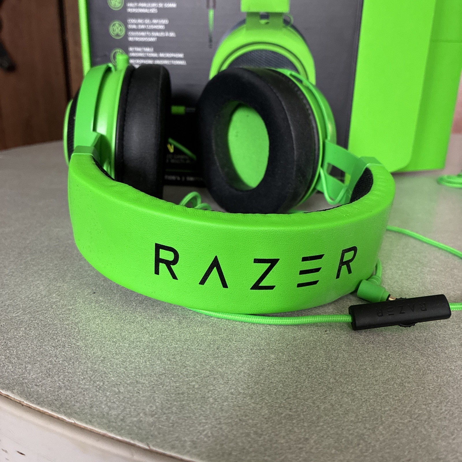 Razer Kraken 7.1 Gaming Headset Green – Multi-Platform PC/PS/Xbox – Barely Used!