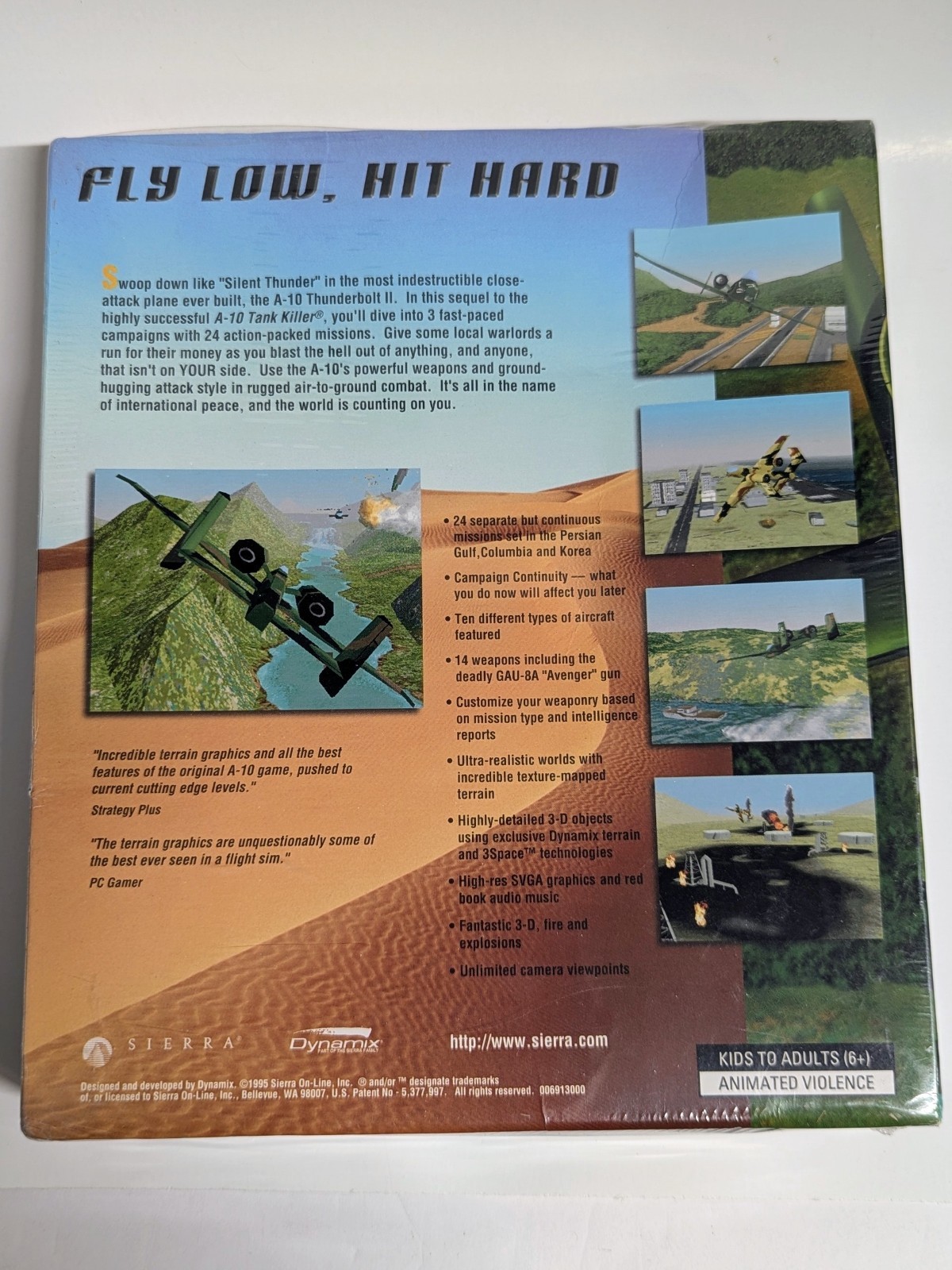 Lot of 4 A-10 A10 Tank Killer Thunderbolt Warthog PC Games Collectors Display