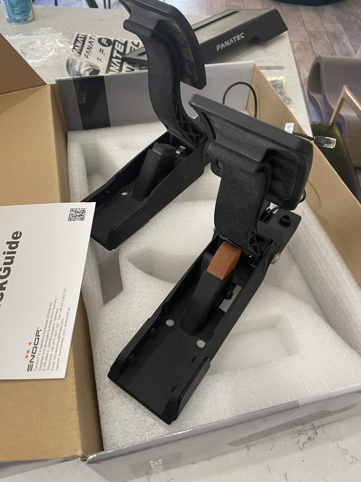 Fanatec CSL Elite Pedals w/Original Box for Safe Shipping. Excellent Condition!