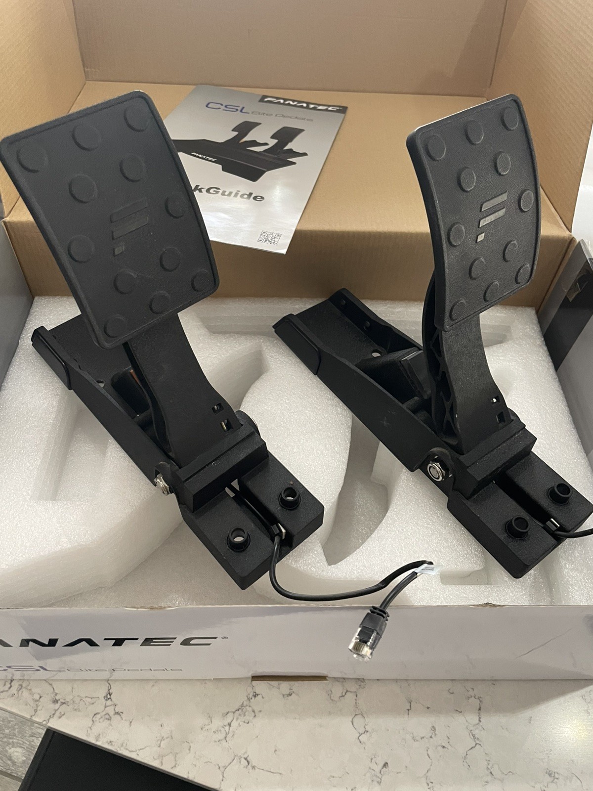 Fanatec CSL Elite Pedals w/Original Box for Safe Shipping. Excellent Condition!