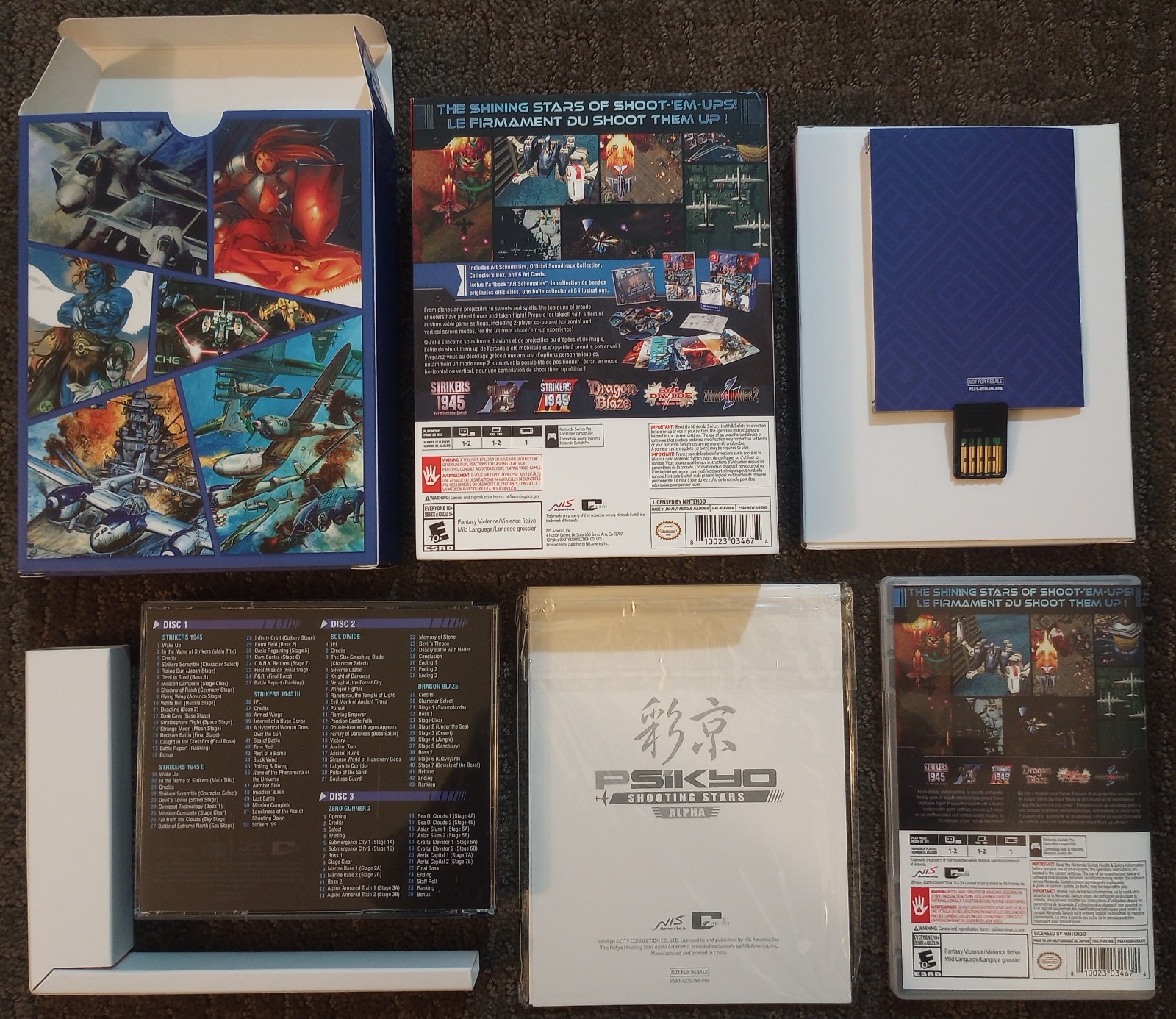Psikyo Shooting Stars Alpha Limited Edition (Nintendo Switch) complete, CIB
