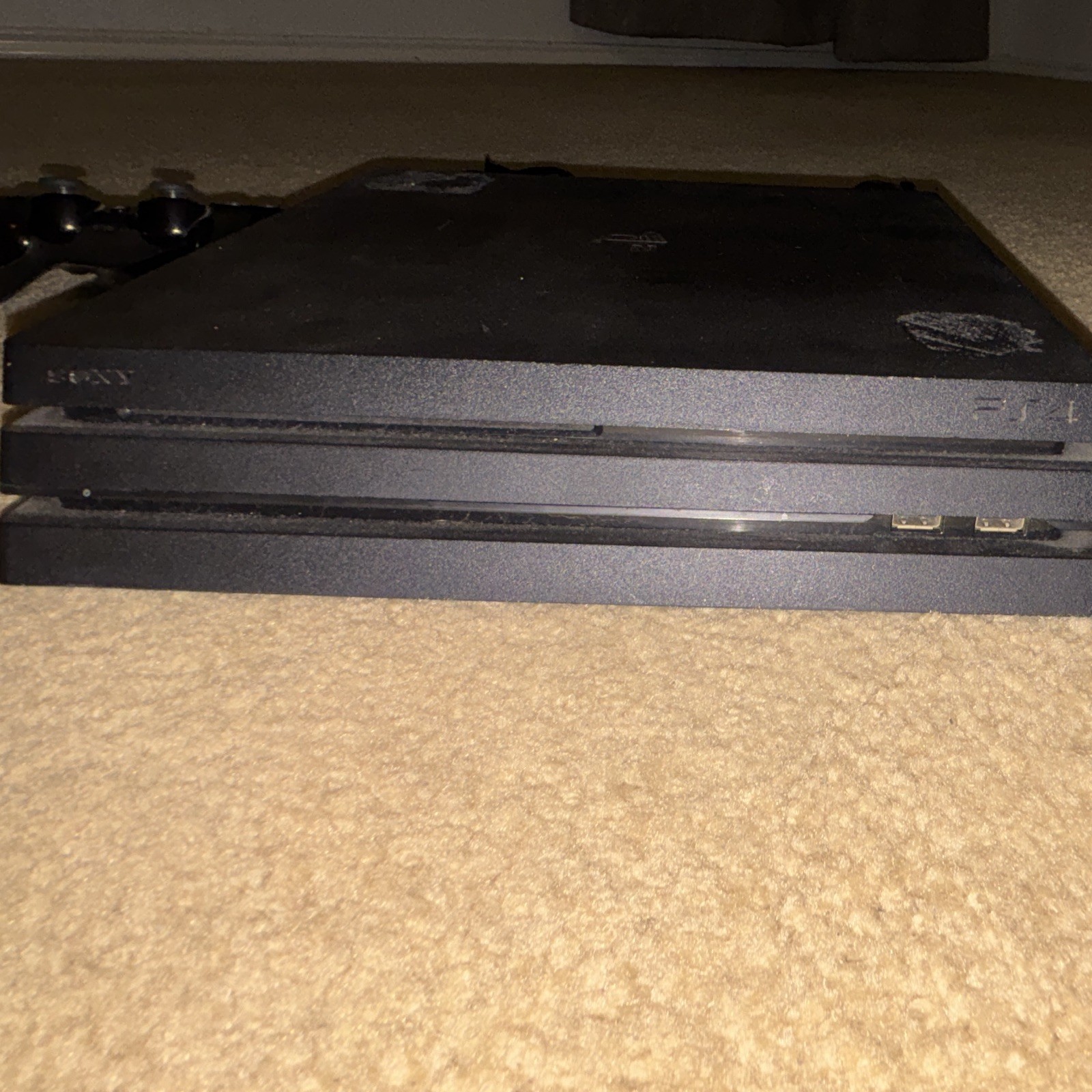 PlayStation 4 Pro 1TB Black 4K UHD Console w/ DualShock 4, Cables (DESCRIPTION)