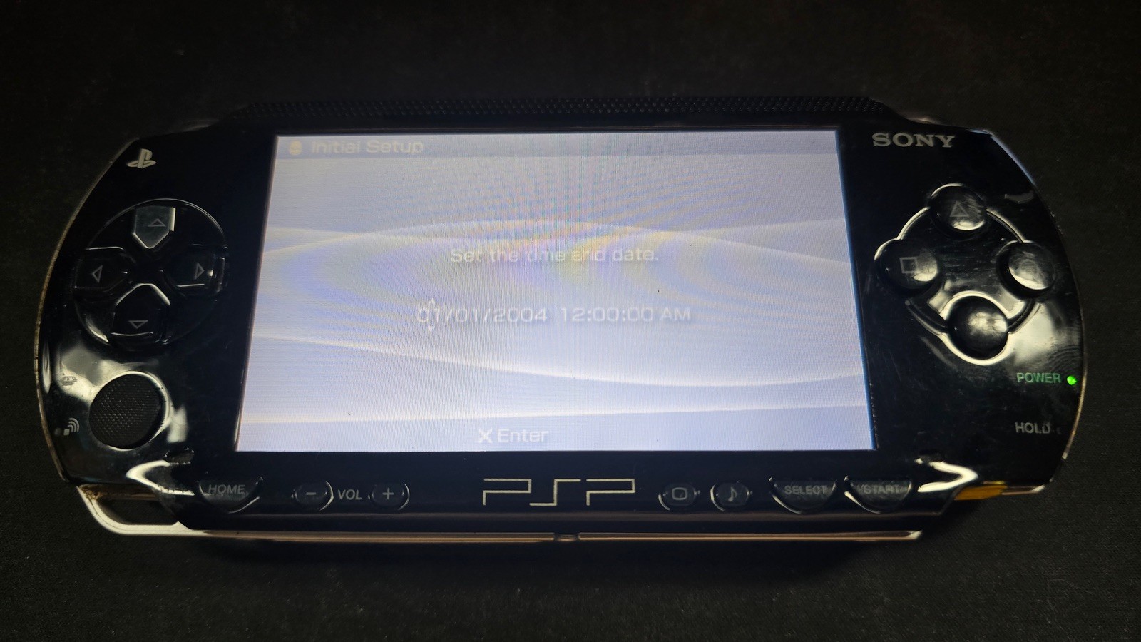 Sony PSP-1001 Playstation Portable Black Handheld Console System G/VG w 32mb&AC
