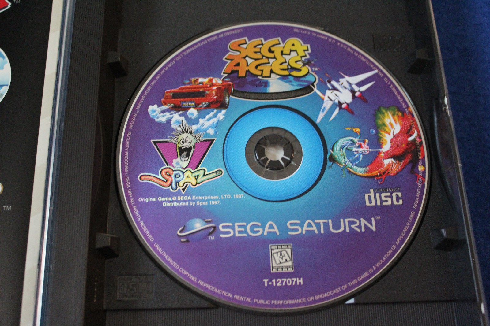 Sega Ages (Sega Saturn, 1997) CIB Complete w/ Manual + Reg Card Tested Excellent