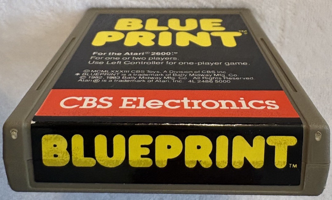 TESTED Blueprint VGC W/Manual, CBS Mailer 1983 Atari 2600 – Video