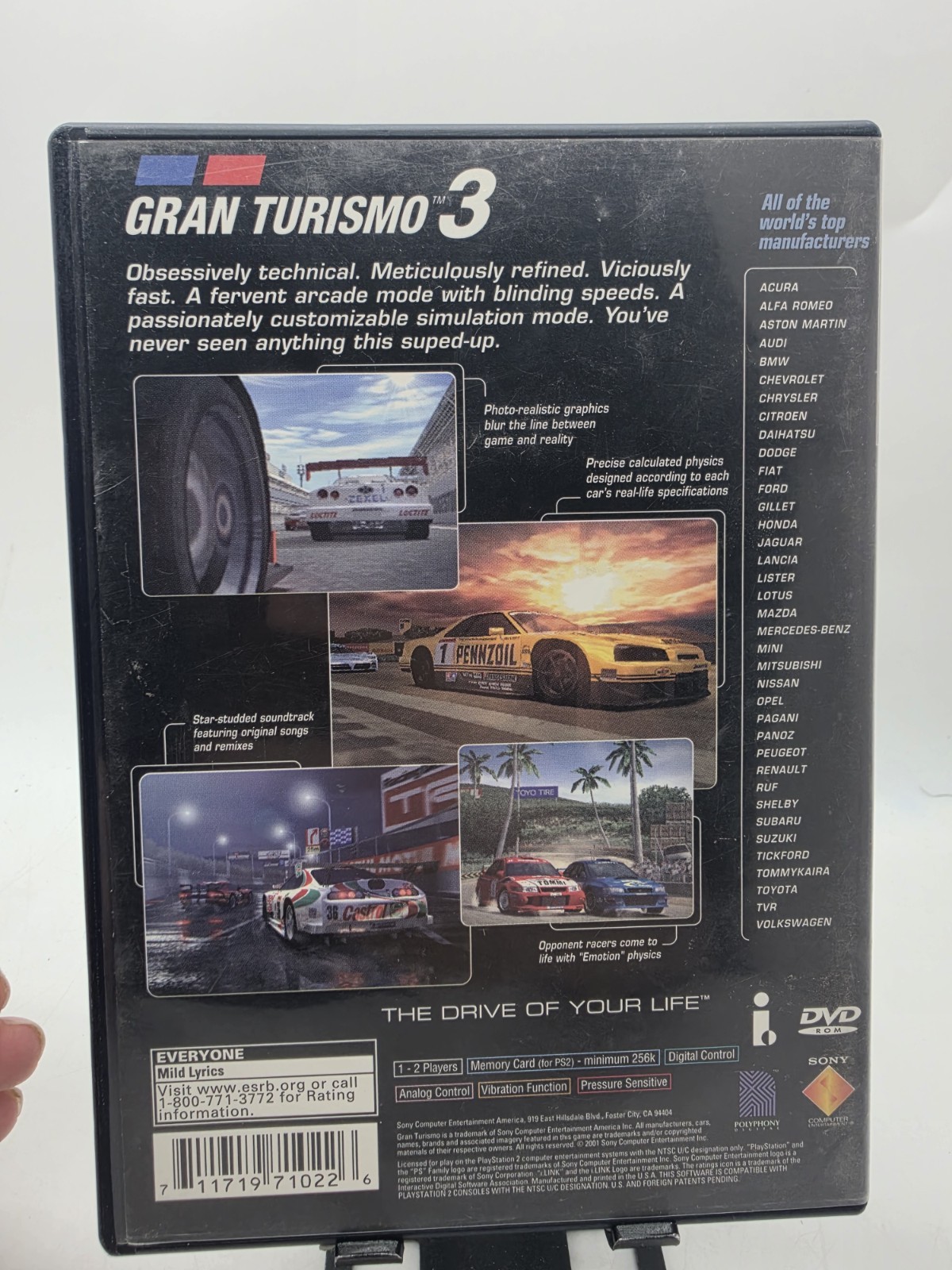 GRAN TURISMO 3 Playstation 2 Complete Mint Decode Insert Tested Ps2 1st Print