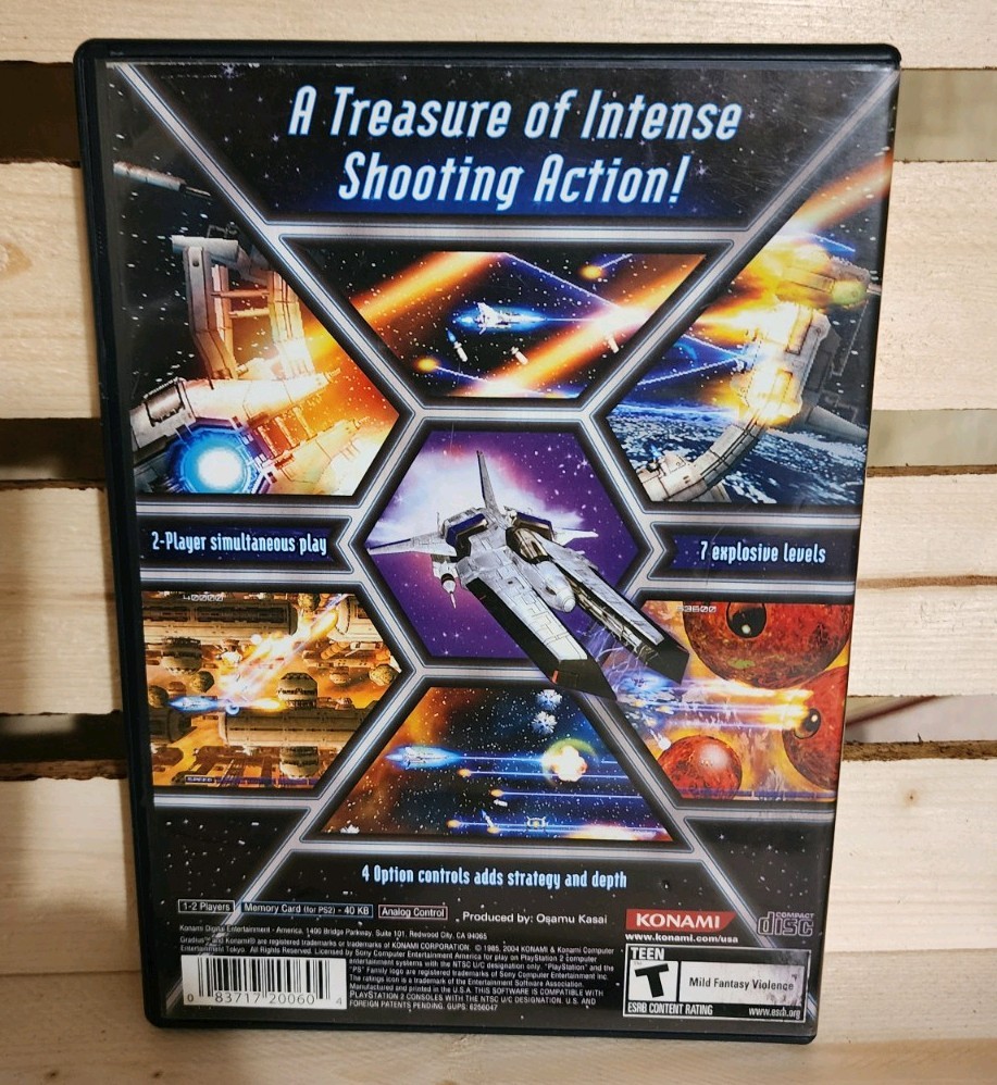 Gradius V PS2 Sony PlayStation 2 Konami CIB Video Game Shooter