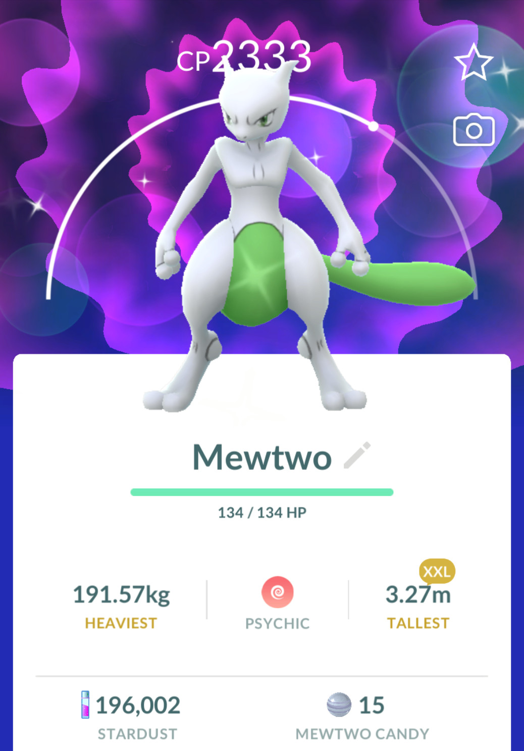 Shiny Mewtwo size XXL – Trade 0r PTCs