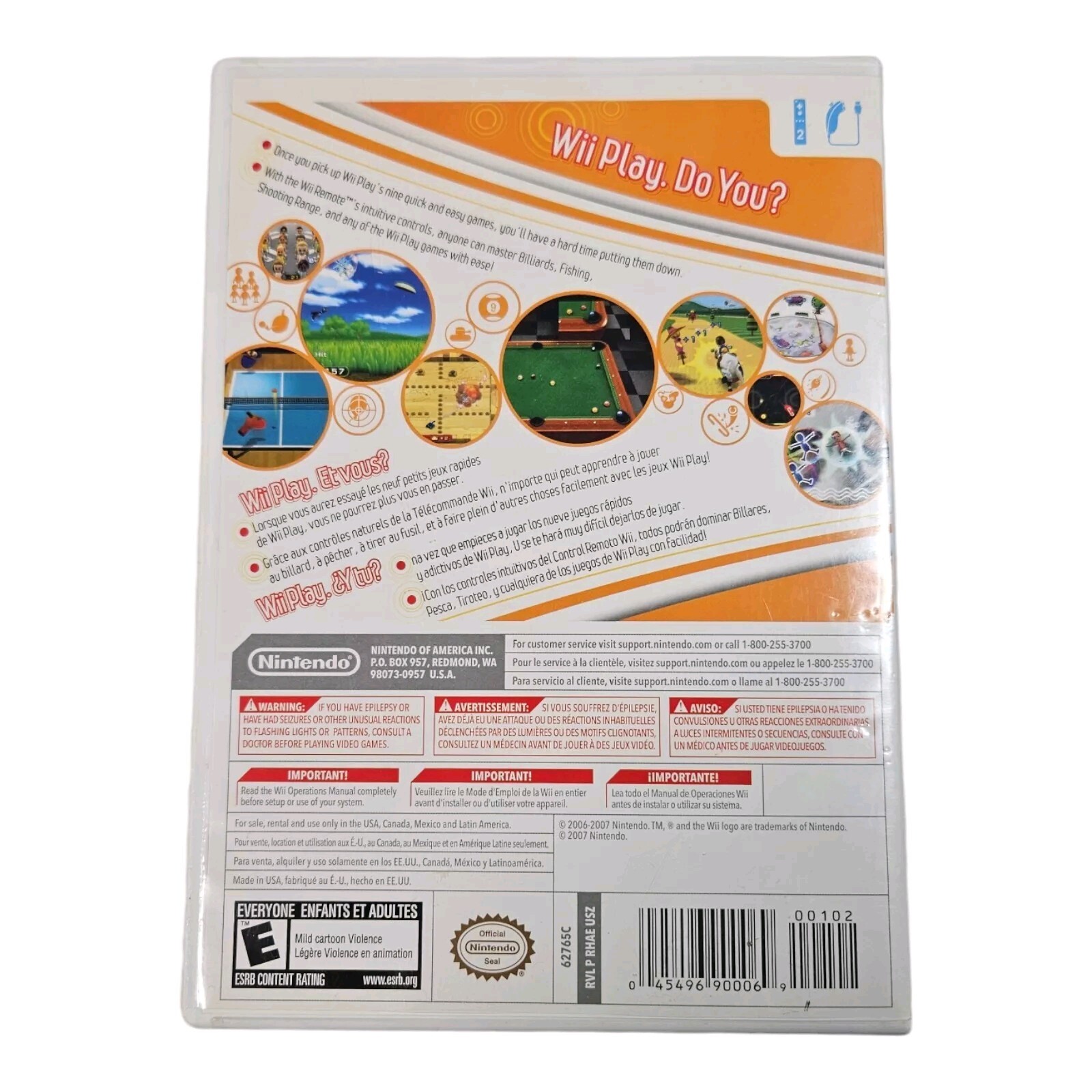 Wii Play Game (Nintendo Wii, 2011) Tested & Working FAST SHIPPING