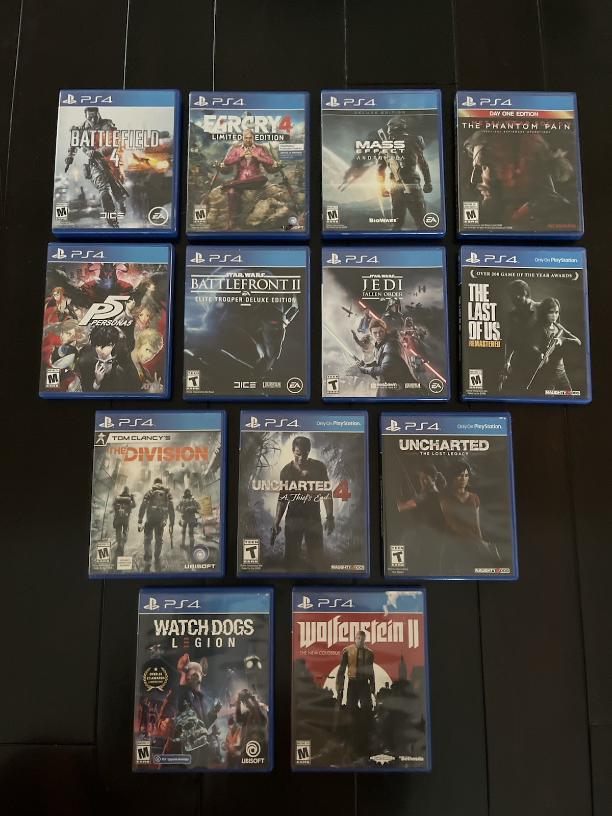 PS3 PS4 Game Lot 30+ Games Near Complete – Batman Final Fantasy Far Cry + More