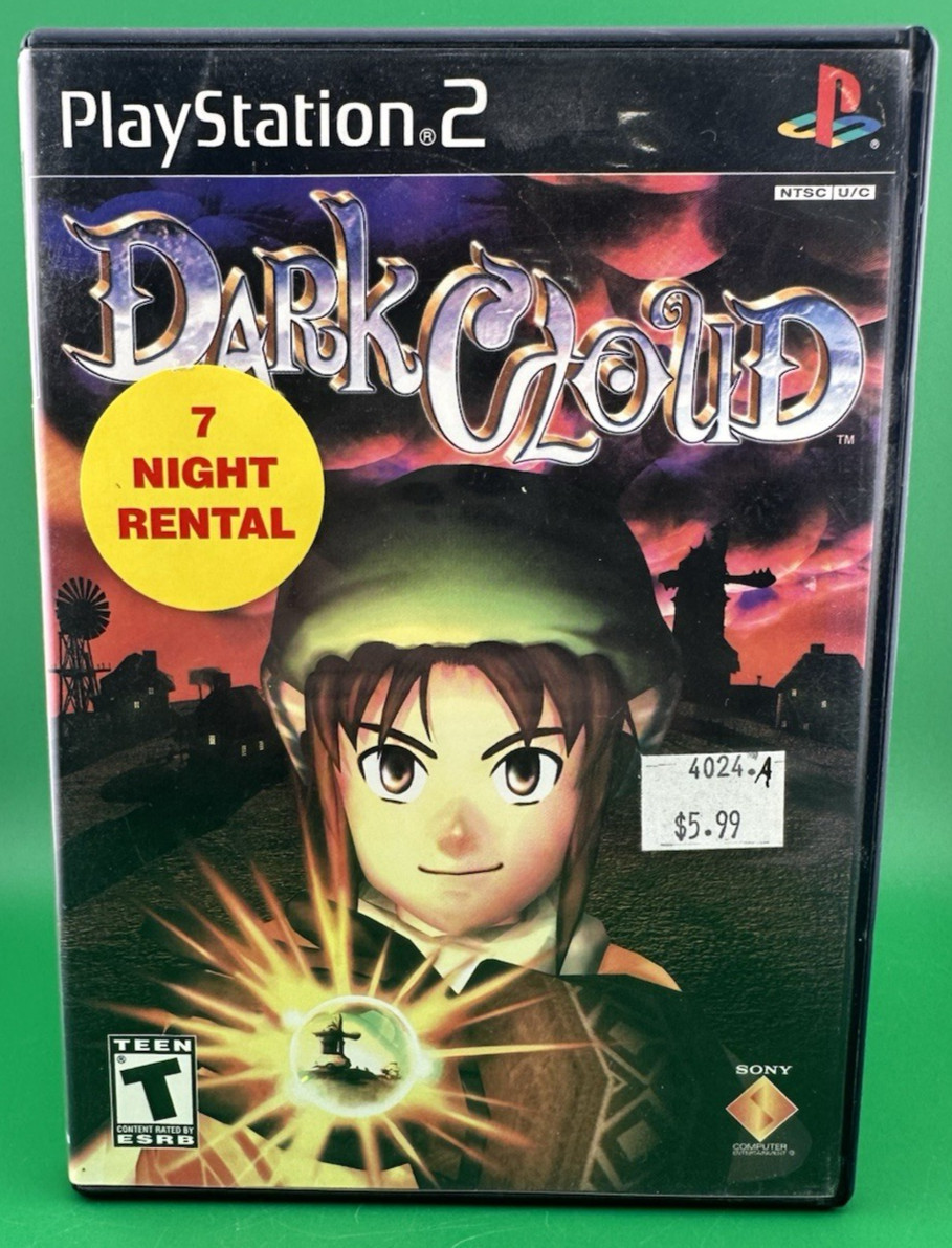 Dark Cloud (Sony Playstation 2, 2001) w/ Manual Preowned Free Shipping