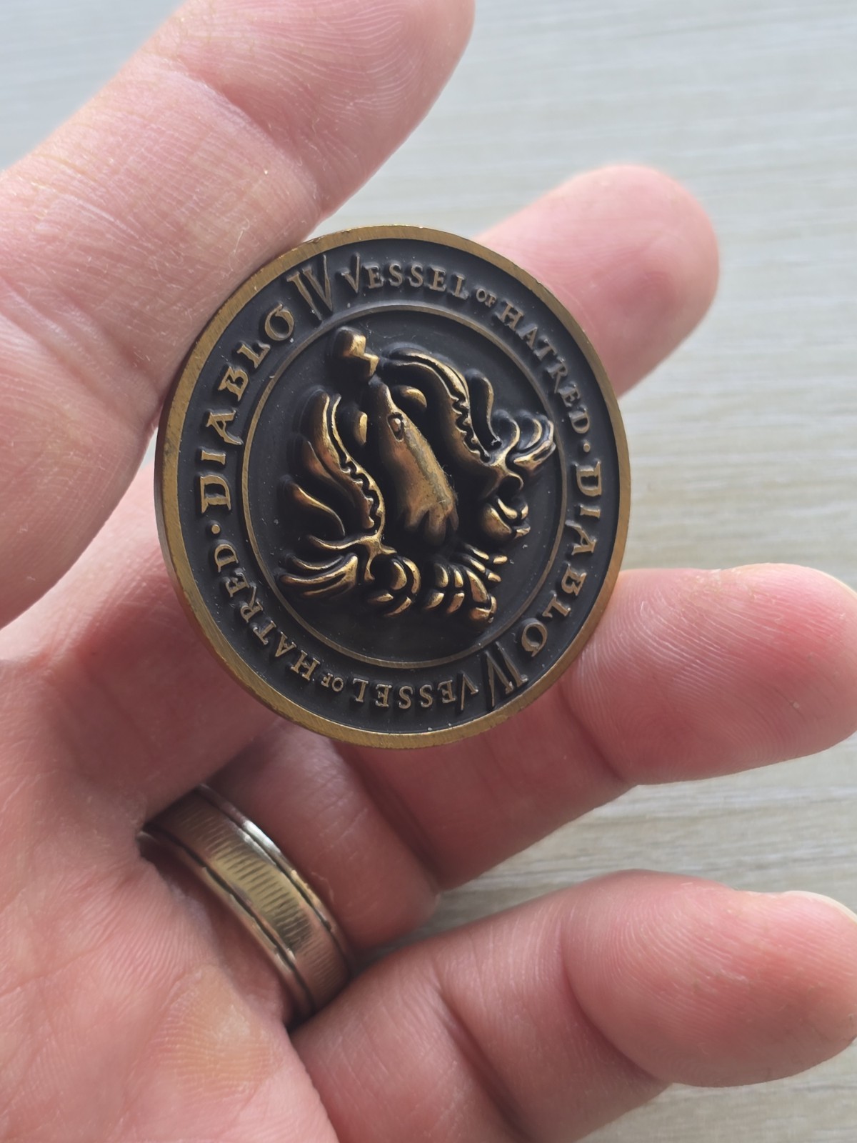Diablo 4 IV Vessel Of Hatred Coin Medal Spiritborn EAGLE Gamescom Blizzard Promo
