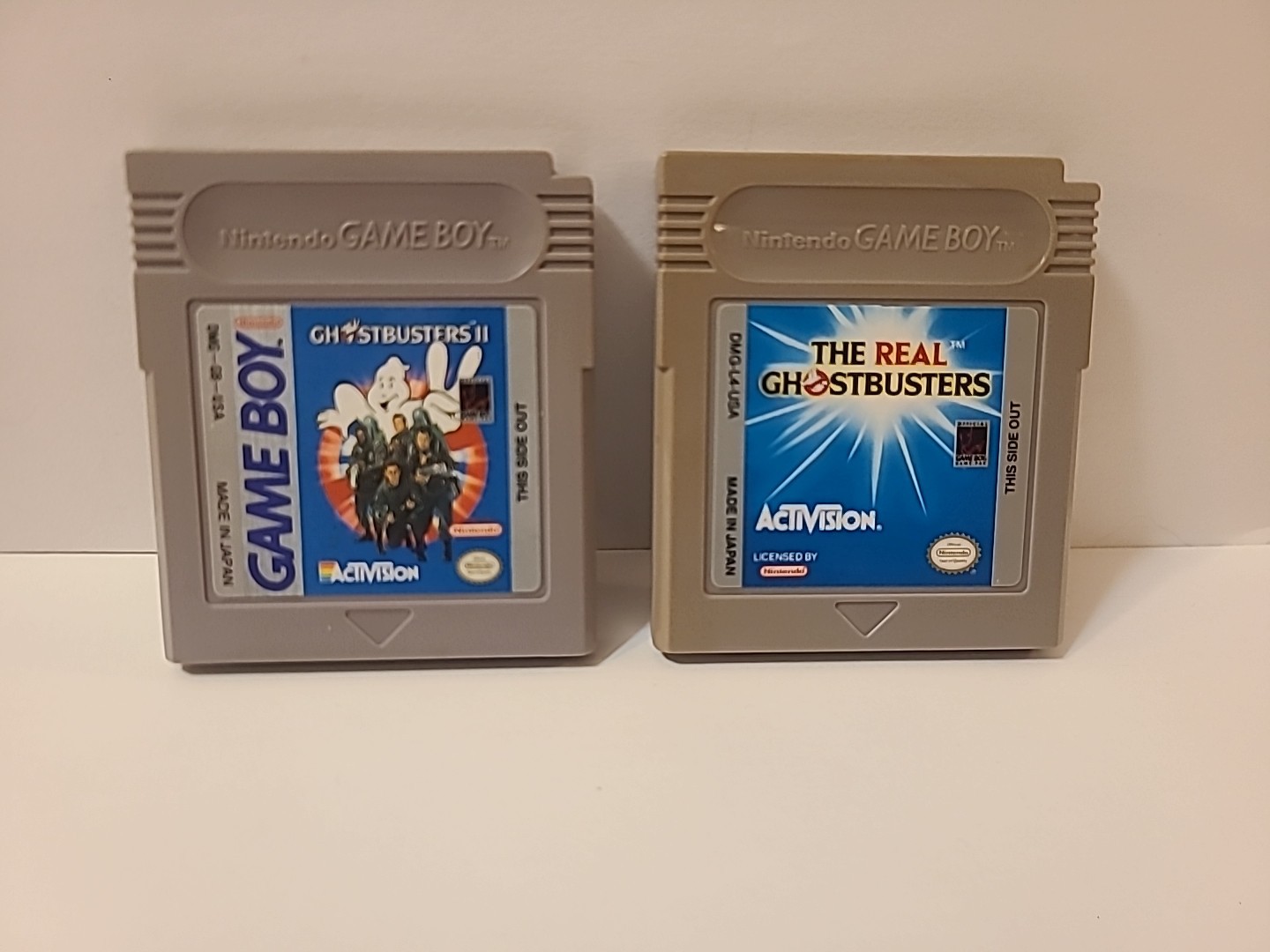 The Real Ghostbusters And Ghostbusters 2 Nintendo Game Boy, Authentic 2 game Lot