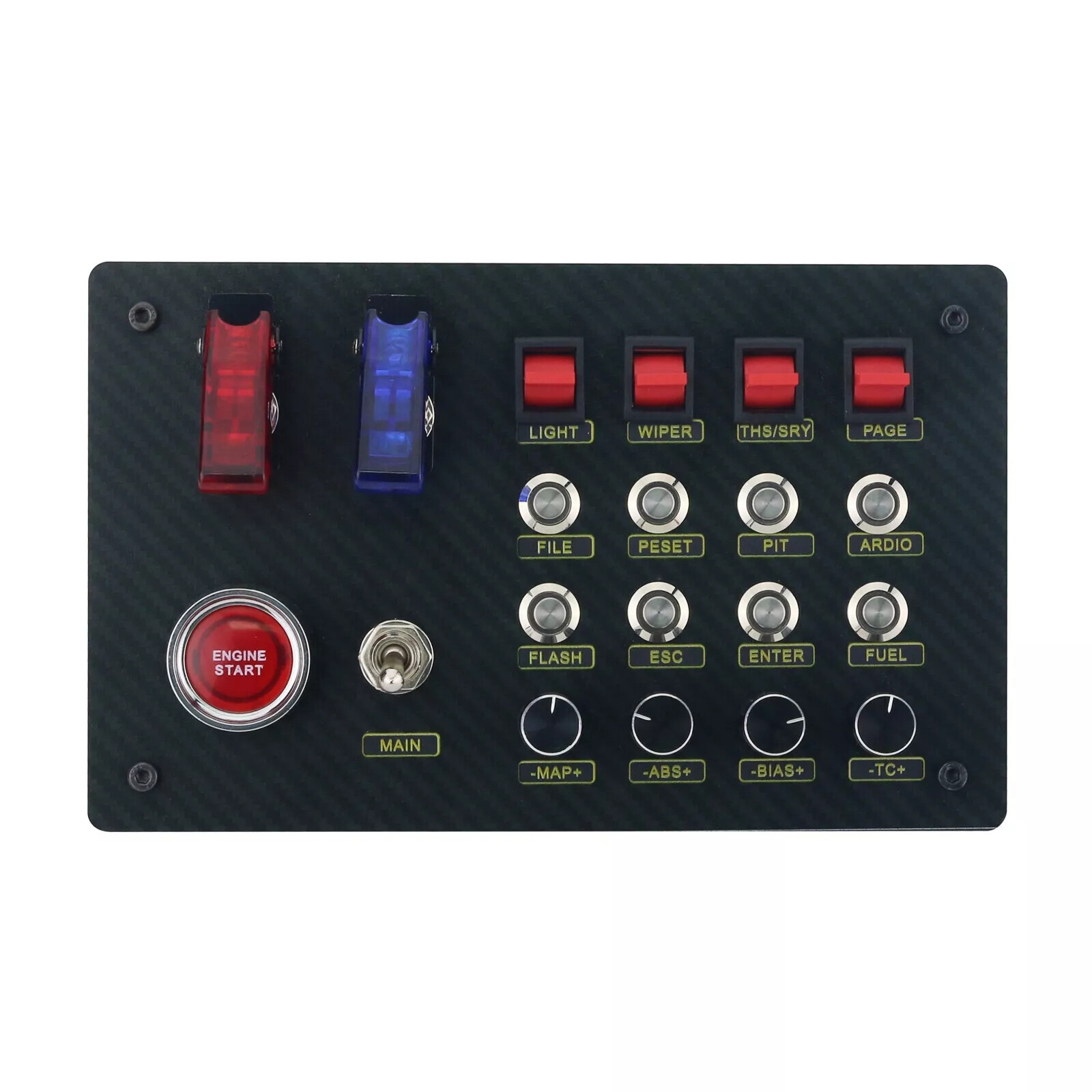 Horizontal Button Box SIM Racing Control Box Simulator for Simagic Fanatec ZQSR