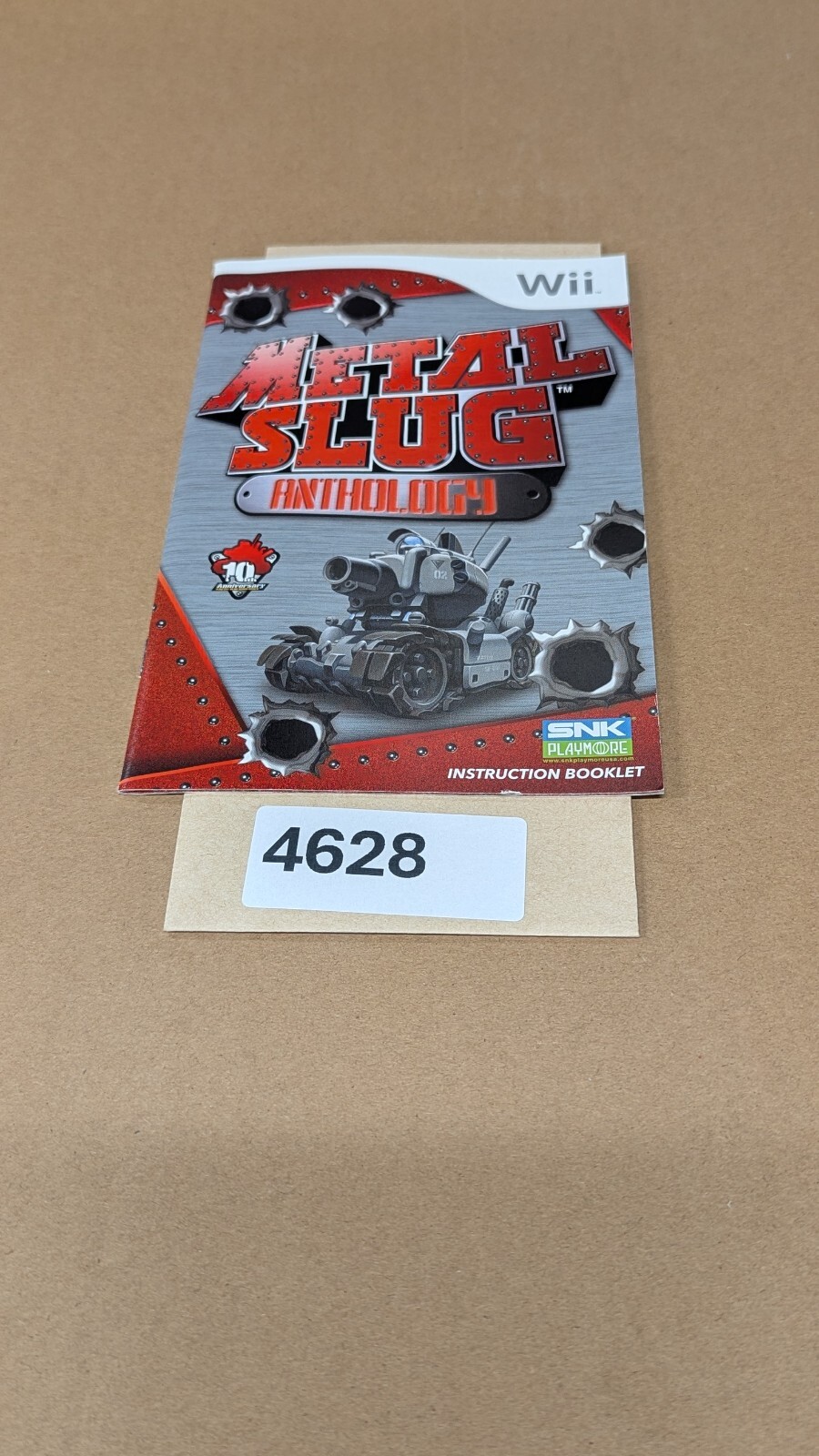Metal Slug Anthology – Nintendo Wii – Manual Only **NO GAME!