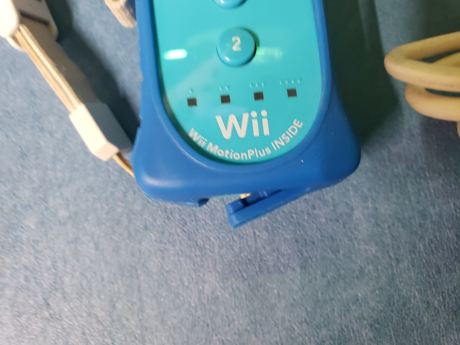 Official OEM Nintendo Wii Motion Plus Remote Controller Blue RVL-036