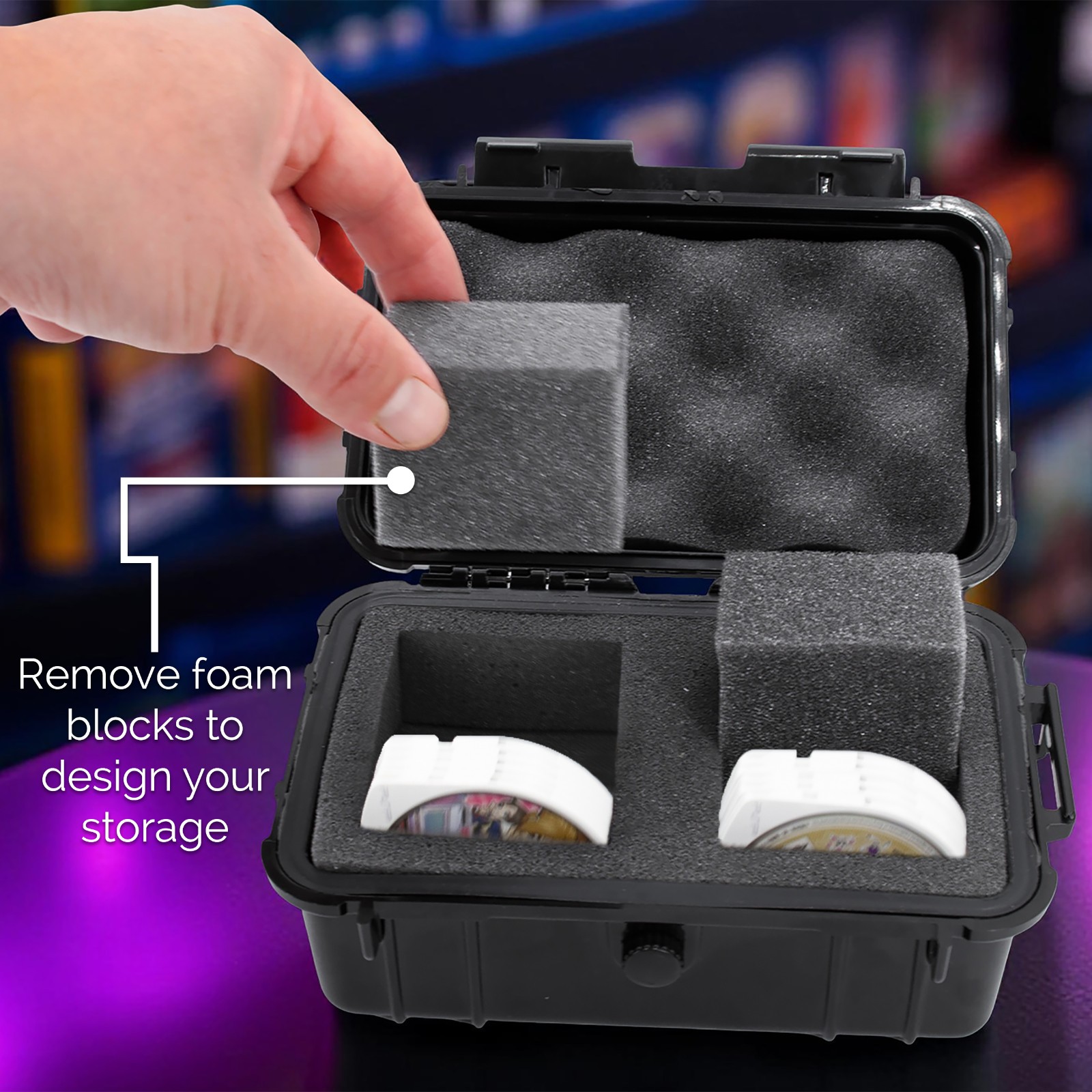 Casematix Hard Shell PSP UMD Disc Case – Holds 18 Games for PSP 1000 2000 3000
