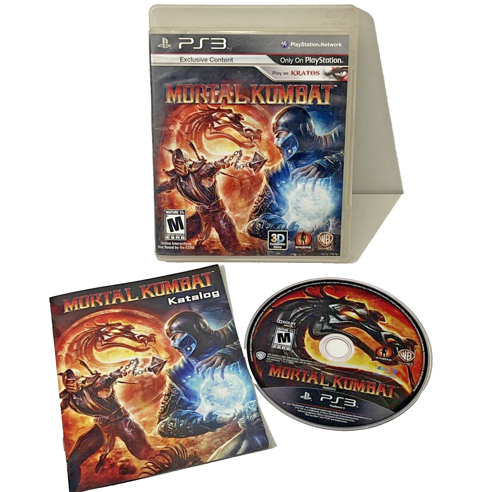 Mortal Kombat Komplete Edition (PS3 Sony PlayStation 3) Complete with Manuel