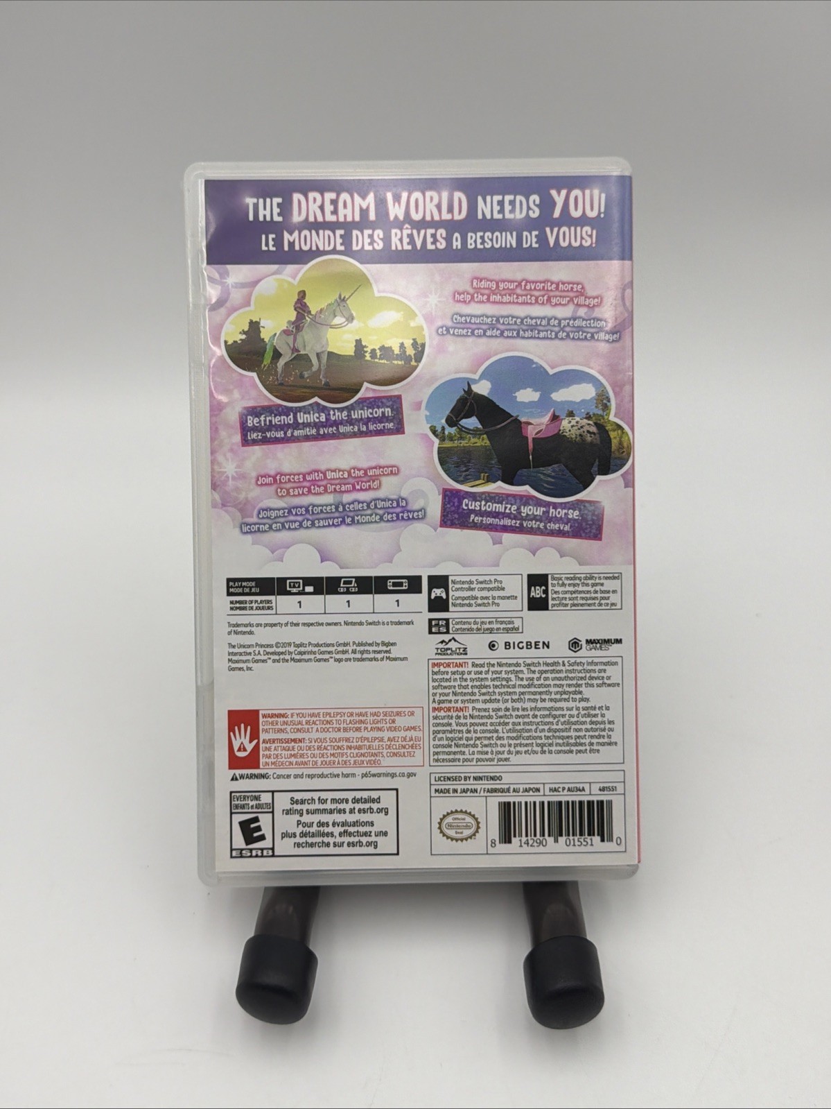 NINTENDO SWITCH THE UNICORN PRINCESS GAME