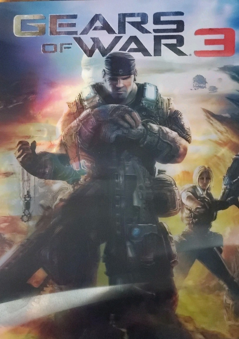 ⚙️ Gears Of WAR!! 🔥 🔥 3D LENTICULAR POSTER!!! MARCUS FENIX!
