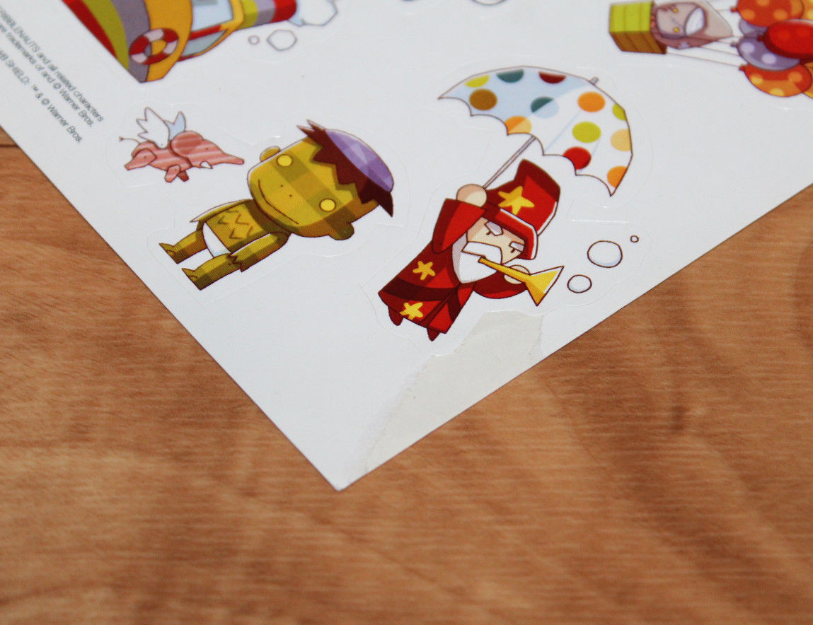 2 x Super Scribblenauts Nintendo DS Rare Promo Sticker Set Sets