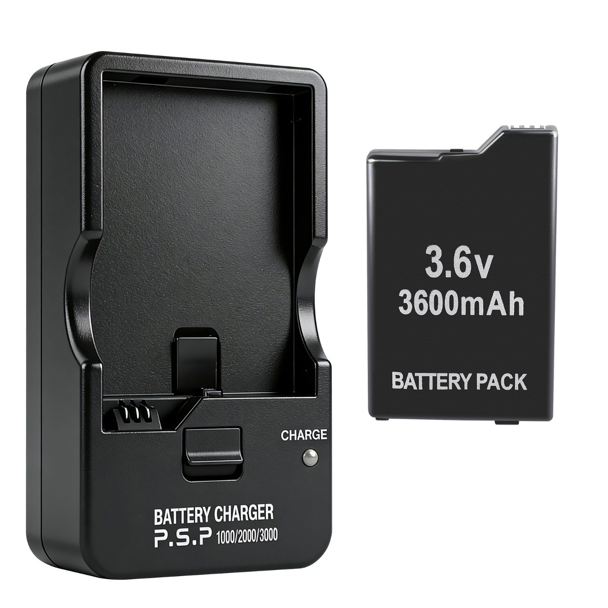 New 3600mAh Battery For PSP Slim 2000 2001 3000 Rechargeable with Wall Charger