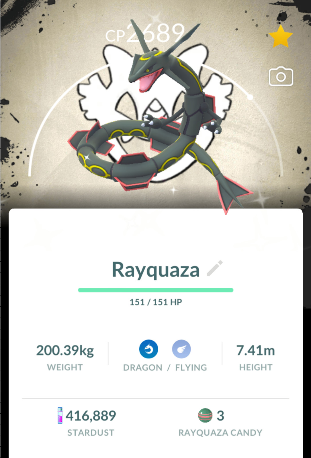 Pokémon Shiny Rayquaza Special Background Go Fest 2026 – Go Read description