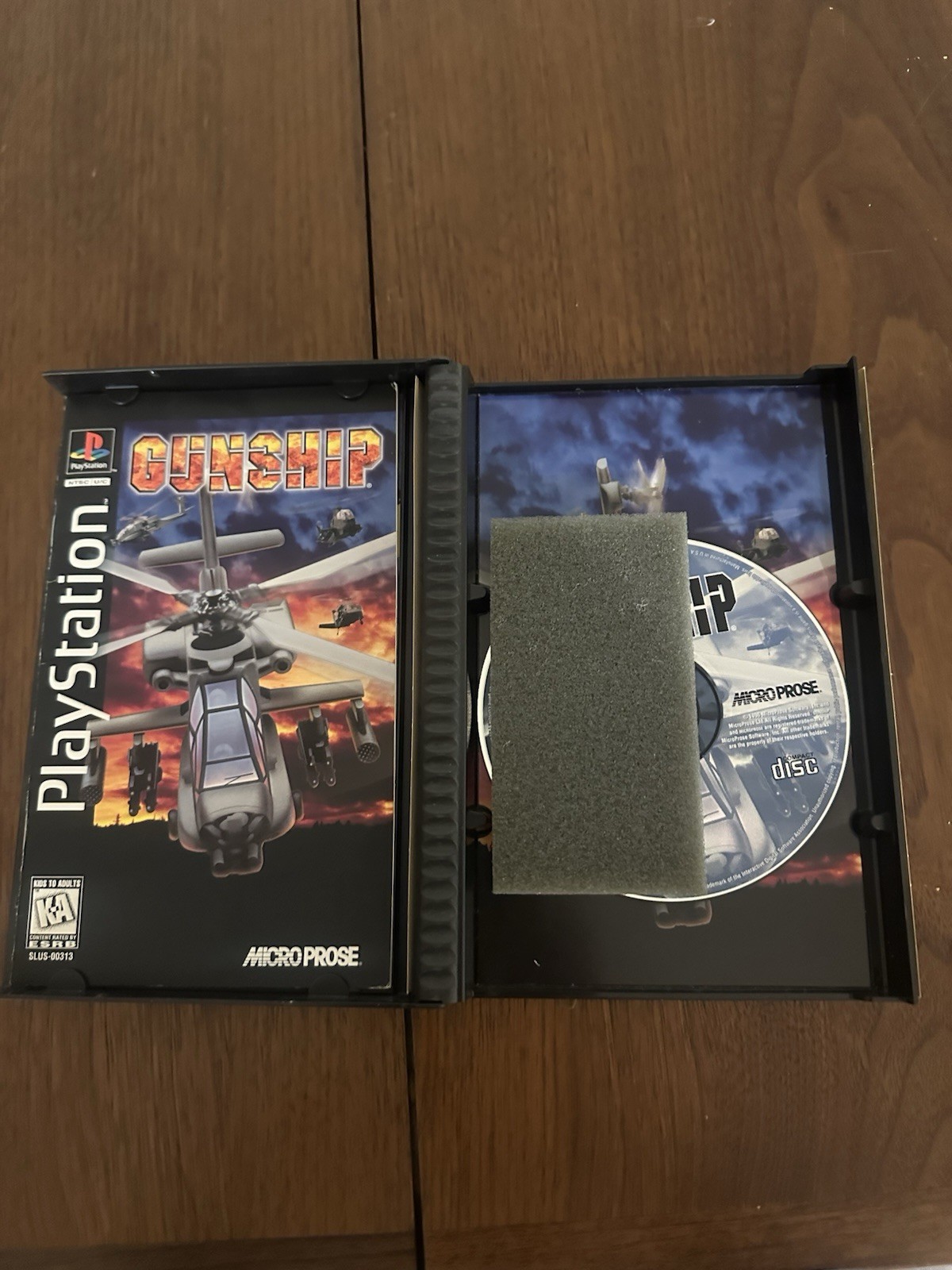 Gunship PlayStation 1 PS1 Long Box Complete CIB with foam & manual