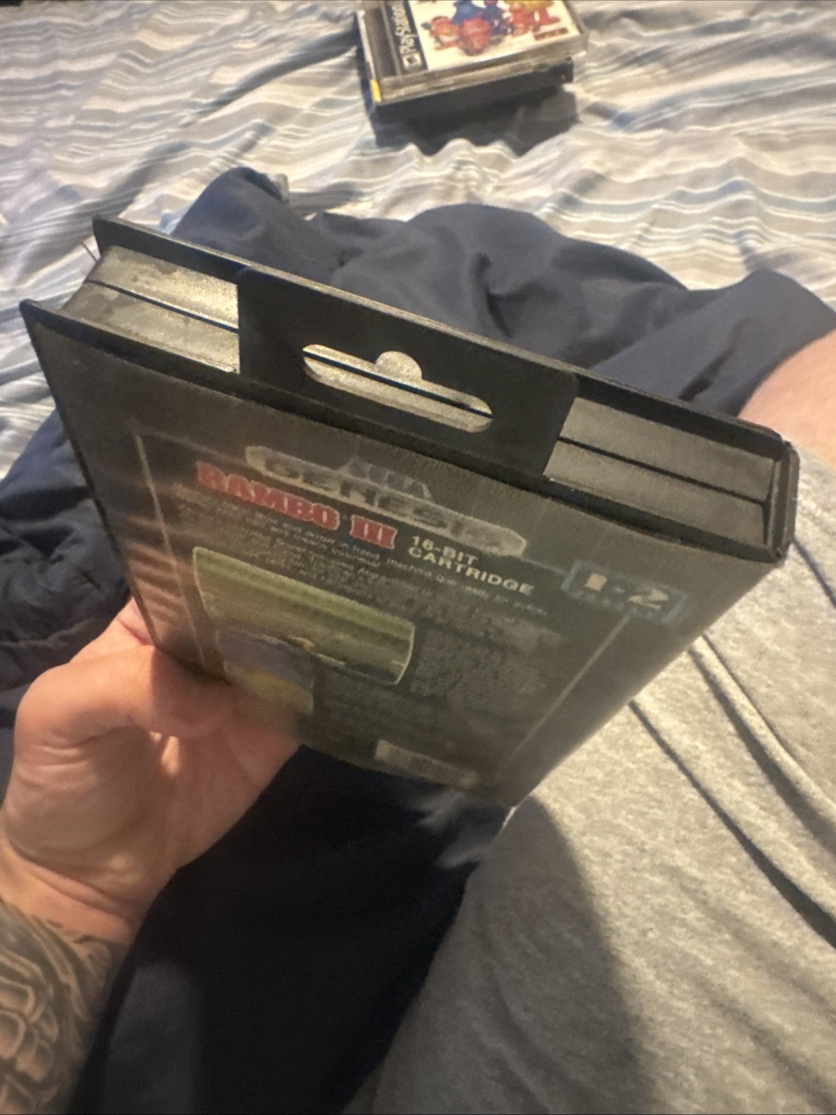 Rambo III Complete in Box for Sega Genesis. Authentic. Cleaned/Tested. Mint!