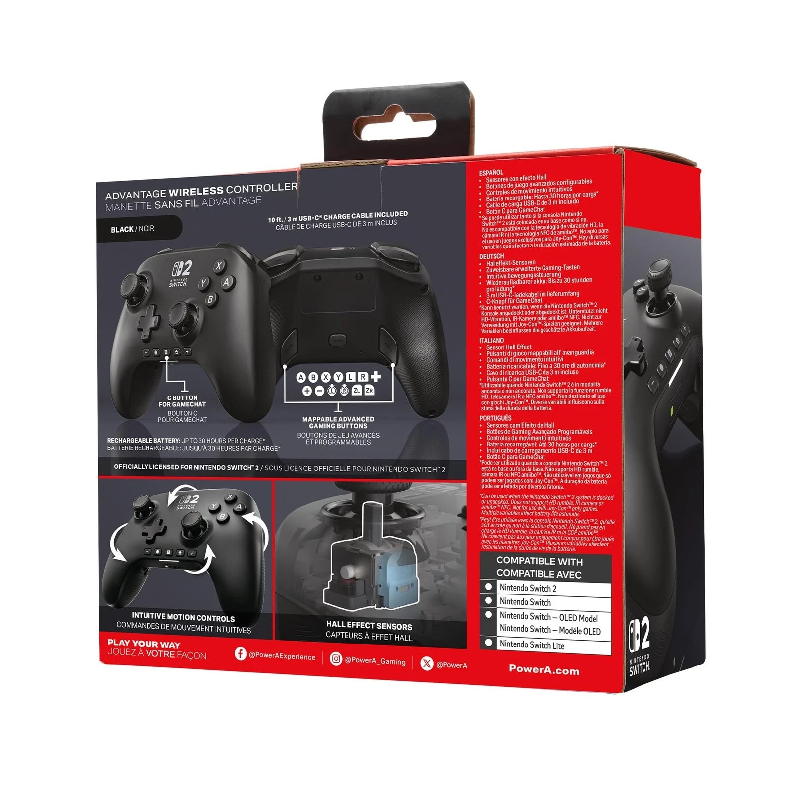 PowerA Advantage Wireless Controller for Nintendo Switch 2