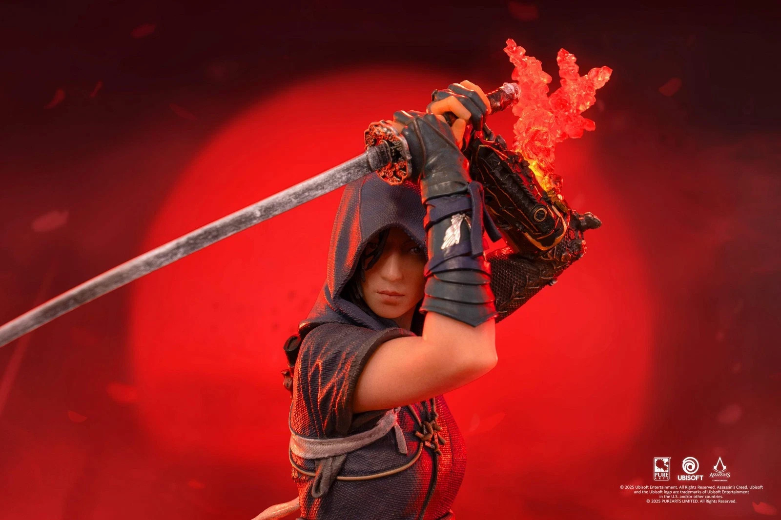 PUREARTS Assassin’s Creed Shadows Animus Naoe Statue Figure Lights Up Brand NEW