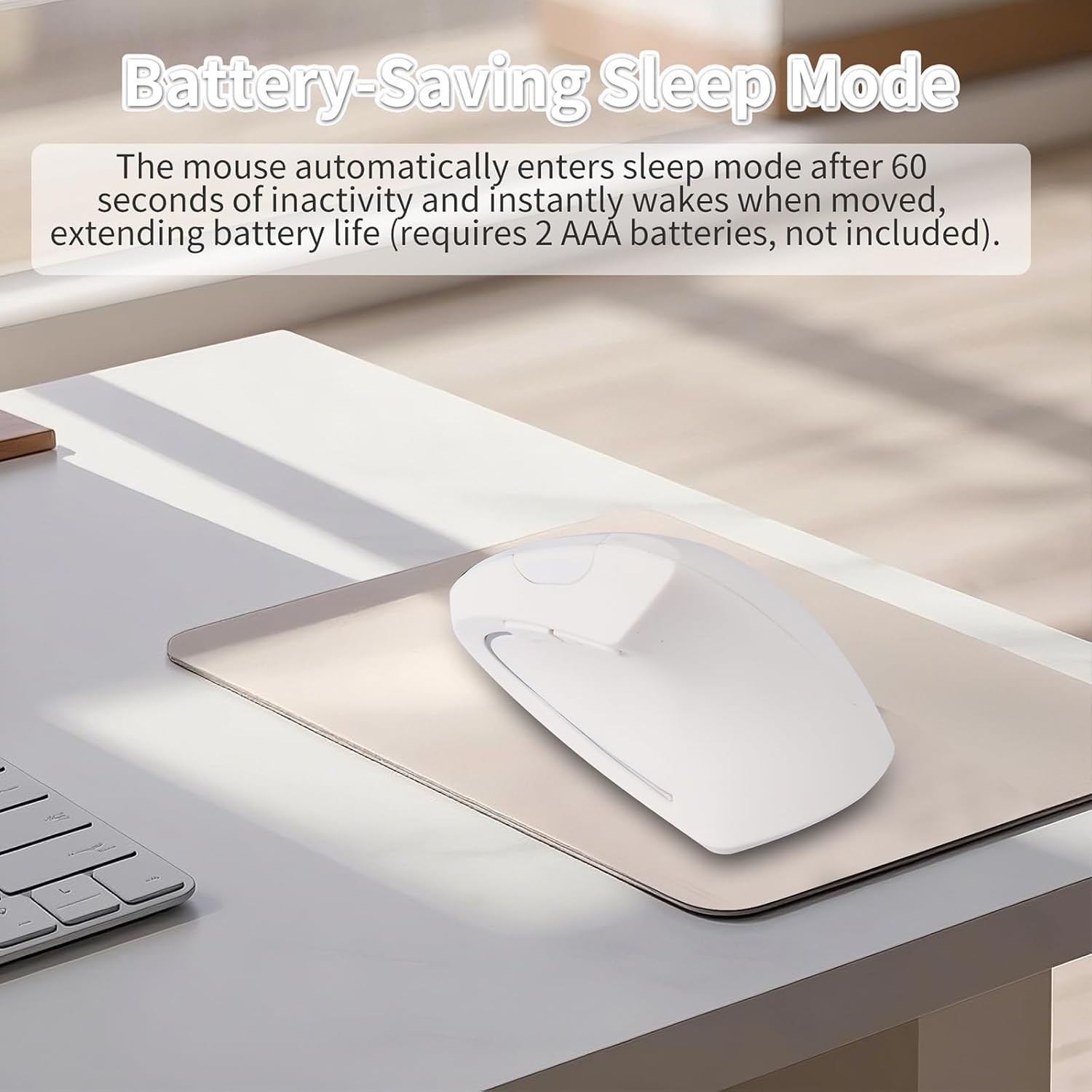 Ergonomic Vertical Wireless Mouse – USB C Dual Interface, Multi-Device Compat…