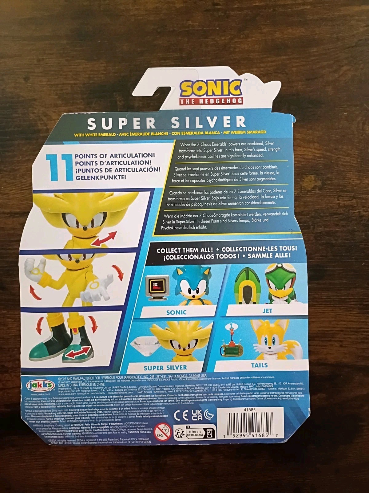 3-PK SUPER SILVER *ERROR* Sonic the Hedgehog 4″ Lot Classic Metal Sonic Jakks