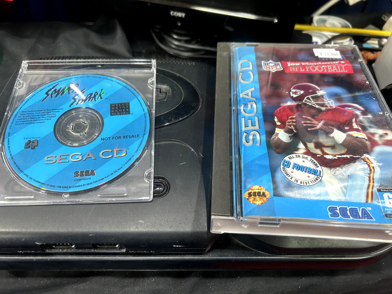 Sega CD Video Game System Console with 2 Controllers and 2 Games