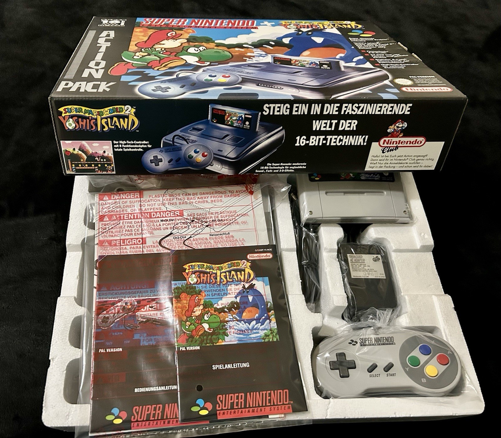 SUPER NINTENDO YOSHI’S ISLAND 2 CONSOLE SET ULTRA RARE (ONLY ONE ON EBAY) NEW!!!