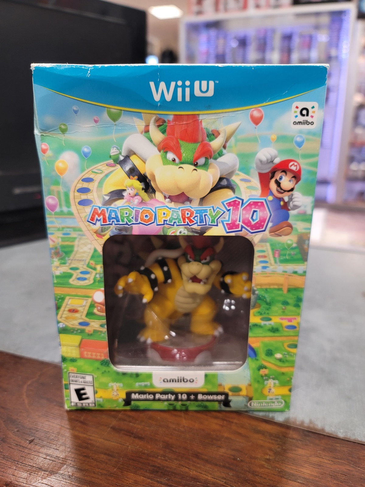 Mario Party 10 + Bowser (Nintendo Wii U, 2016) Box Amiibo **New Open Box**