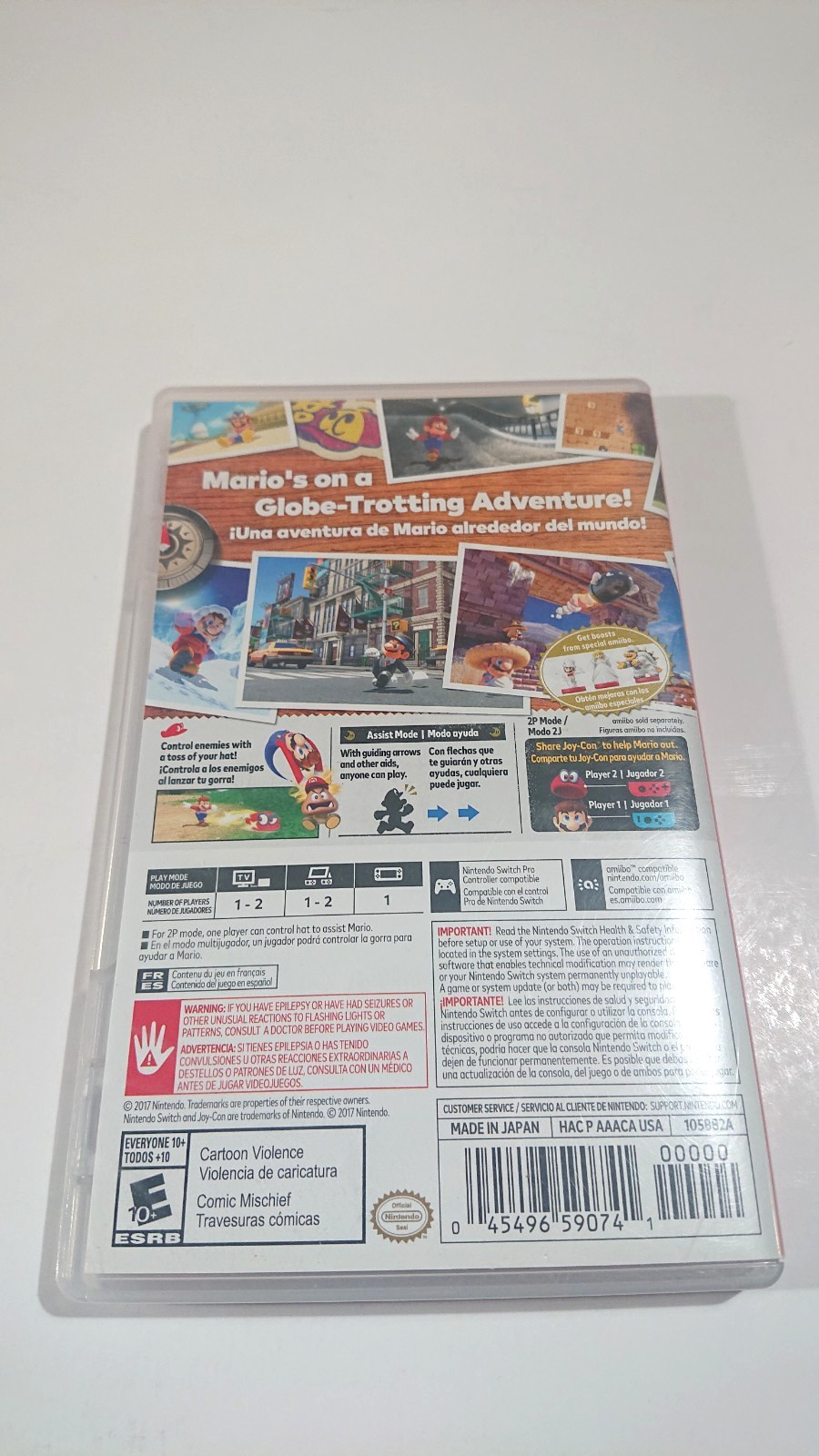 Super Mario Odyssey for Nintendo Switch Complete CIB Tested