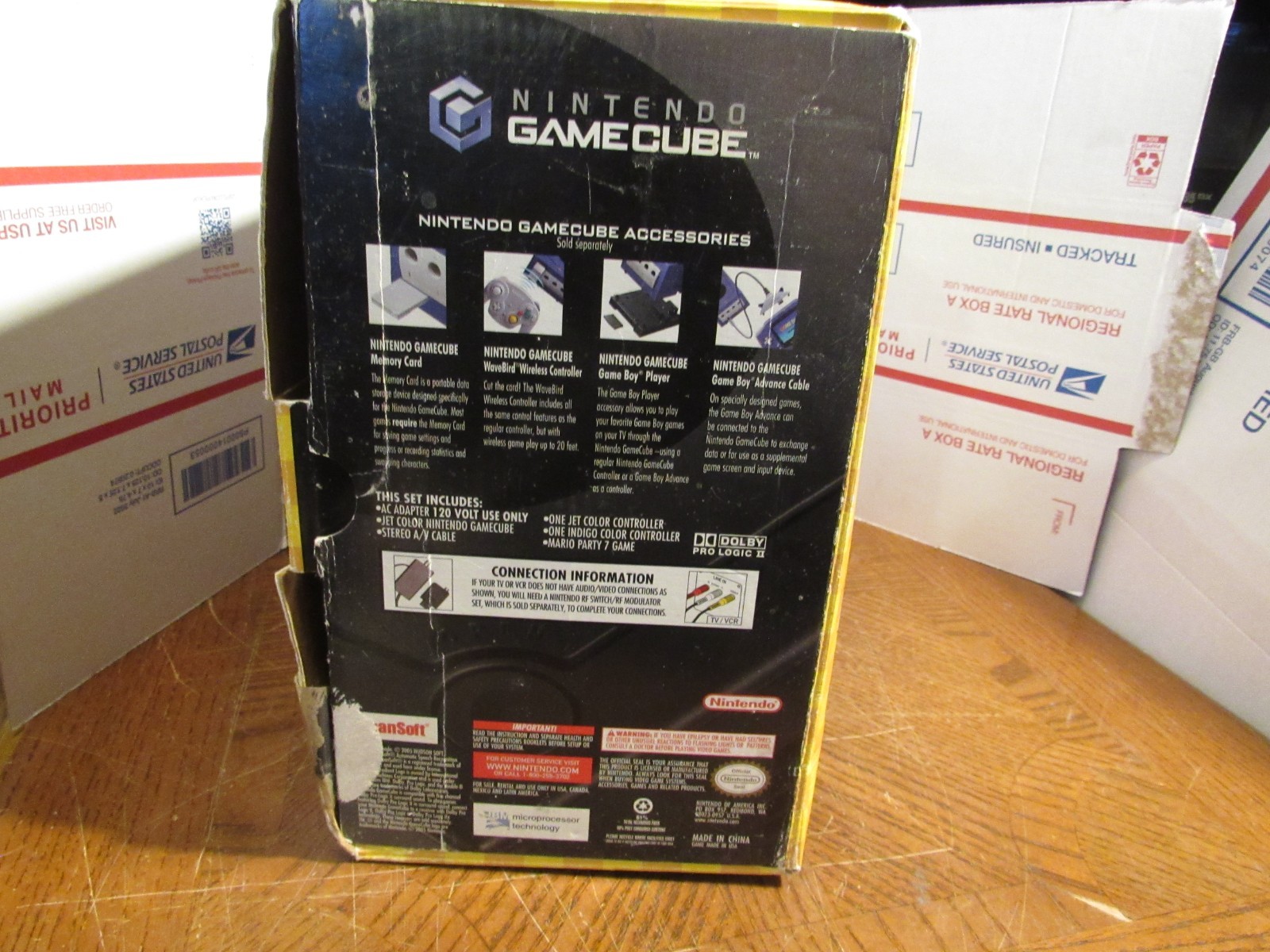 Nintendo Gamecube Mario Party 7 Bonus Set Console Box Only (No Console Included)