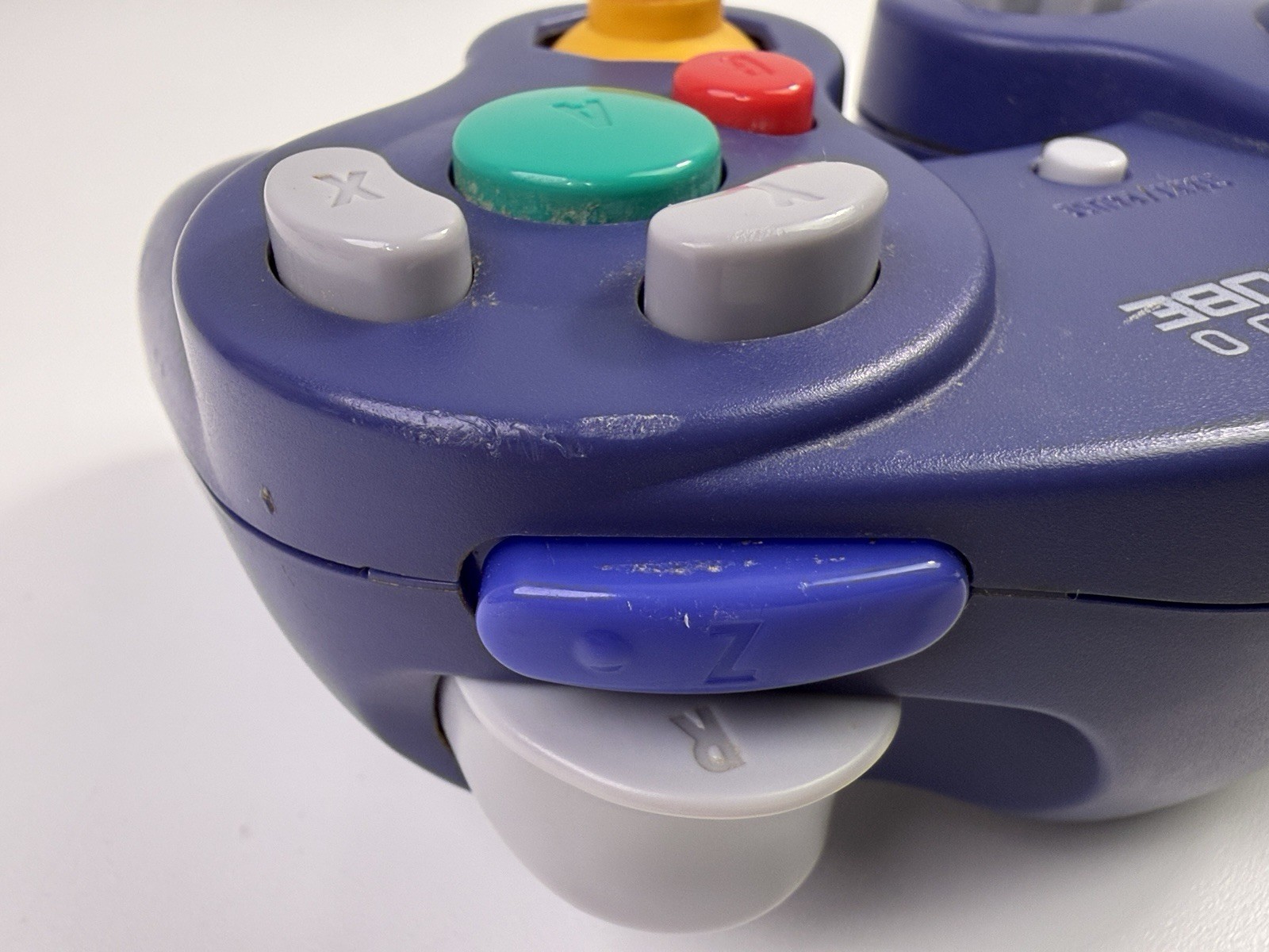 Official OEM Nintendo GameCube Controller Indigo Purple DOL-003 (Left Stick Rub)