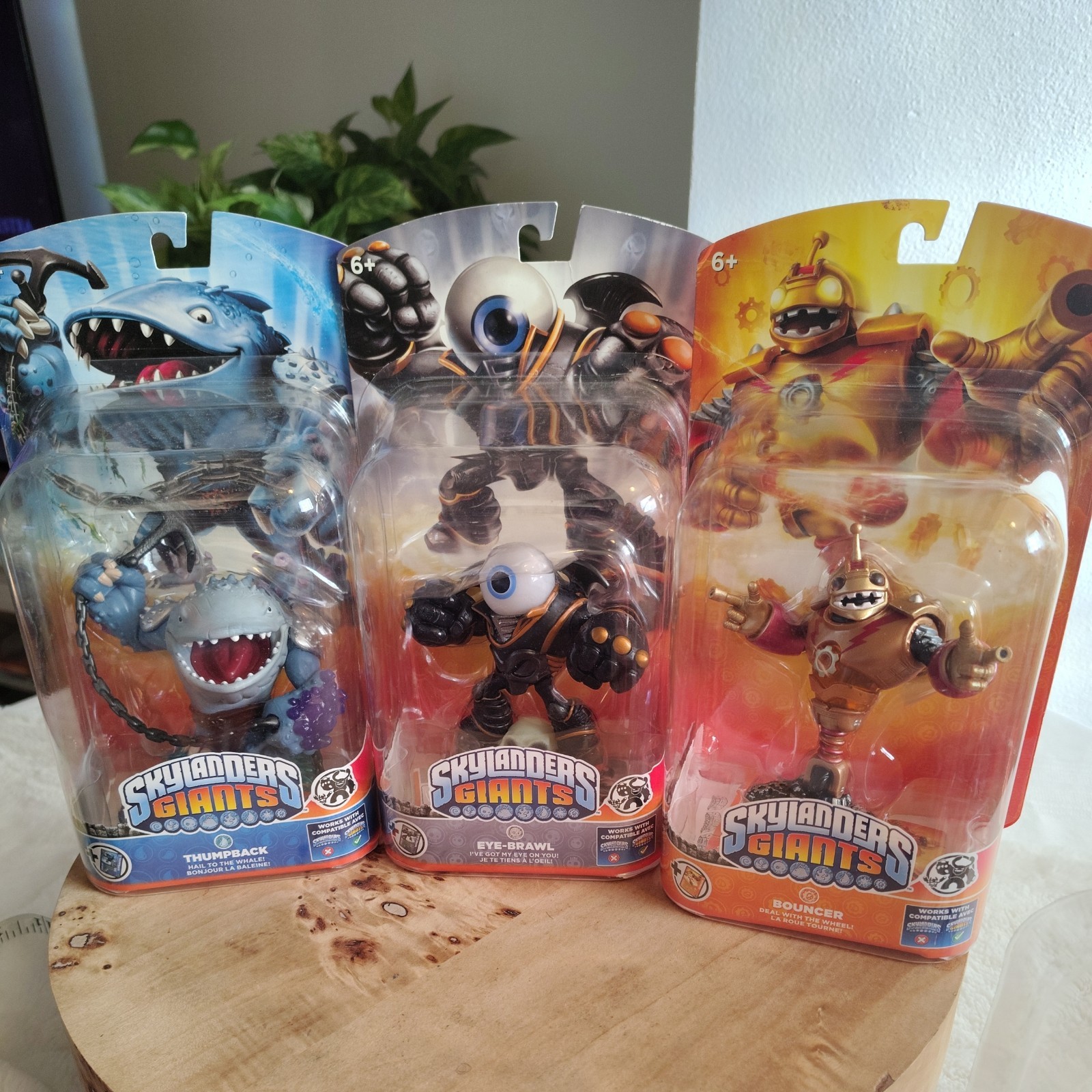 2012 Skylanders Giants Eye-Brawl, Thumpback, Bouncer, Crusher, Hot Head, Swarm