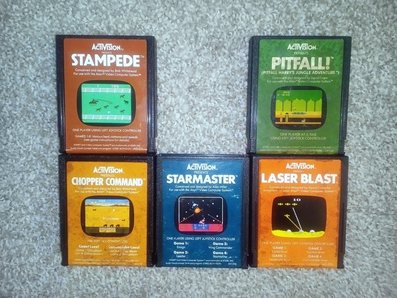 Atari 2600 Activision Games Lot of 15 All Tested and Working See Pics