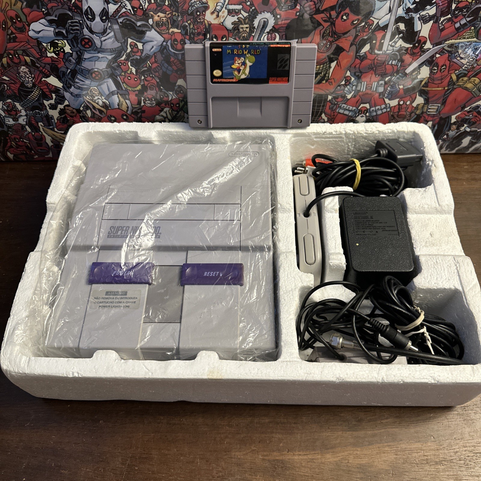 Playtronic Super Nintendo SNES Console Super Set Brazil – Complete W Super Mario