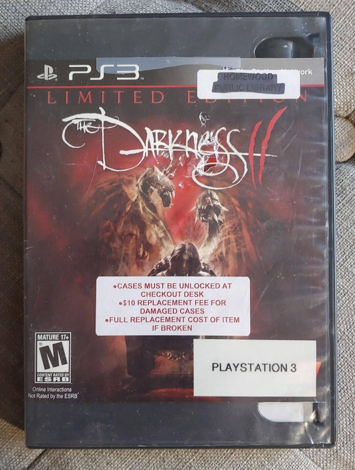 The Darkness II Limited Edition PlayStation 3 PS3 Ex-Lib but disc is excellent