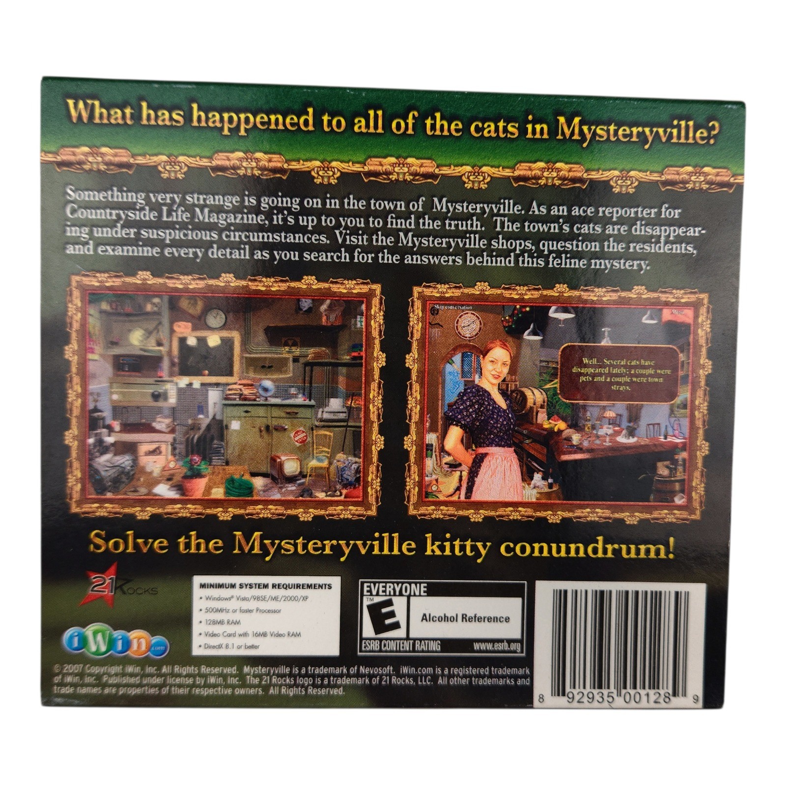 Nostalgic 2000s PC Game Lot (7) Hidden Object Mystery & Puzzle Y2K Big Box